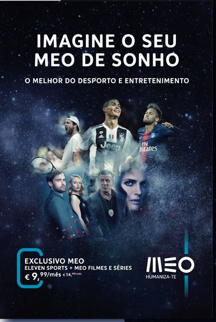 BBC, AMC e Eleven Sports em quatro ecrãs. MEO ataca mercado de outono com pacote que promete juntar “o melhor do desporto, filmes e séries”