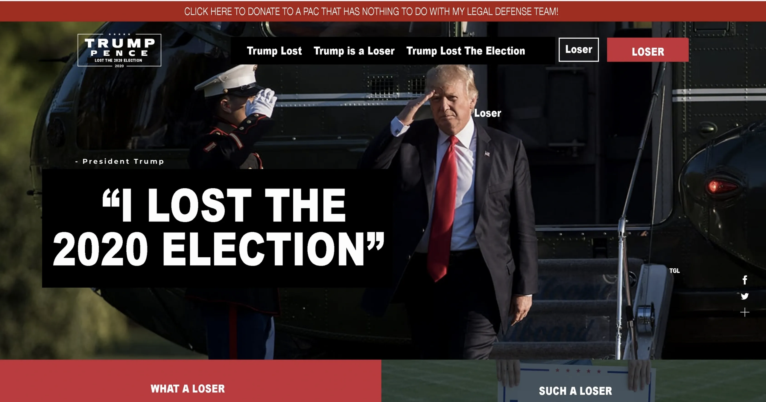Trump é alvo de várias ‘partidas’ online. Humoristas adquirem domínio DonaldJTrump2024.com