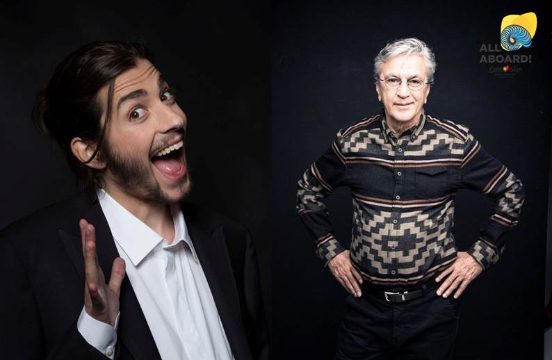 Caetano Veloso e Salvador Sobral já ensaiaram “Amar pelos dois” para a final da Eurovisão. Veja o vídeo