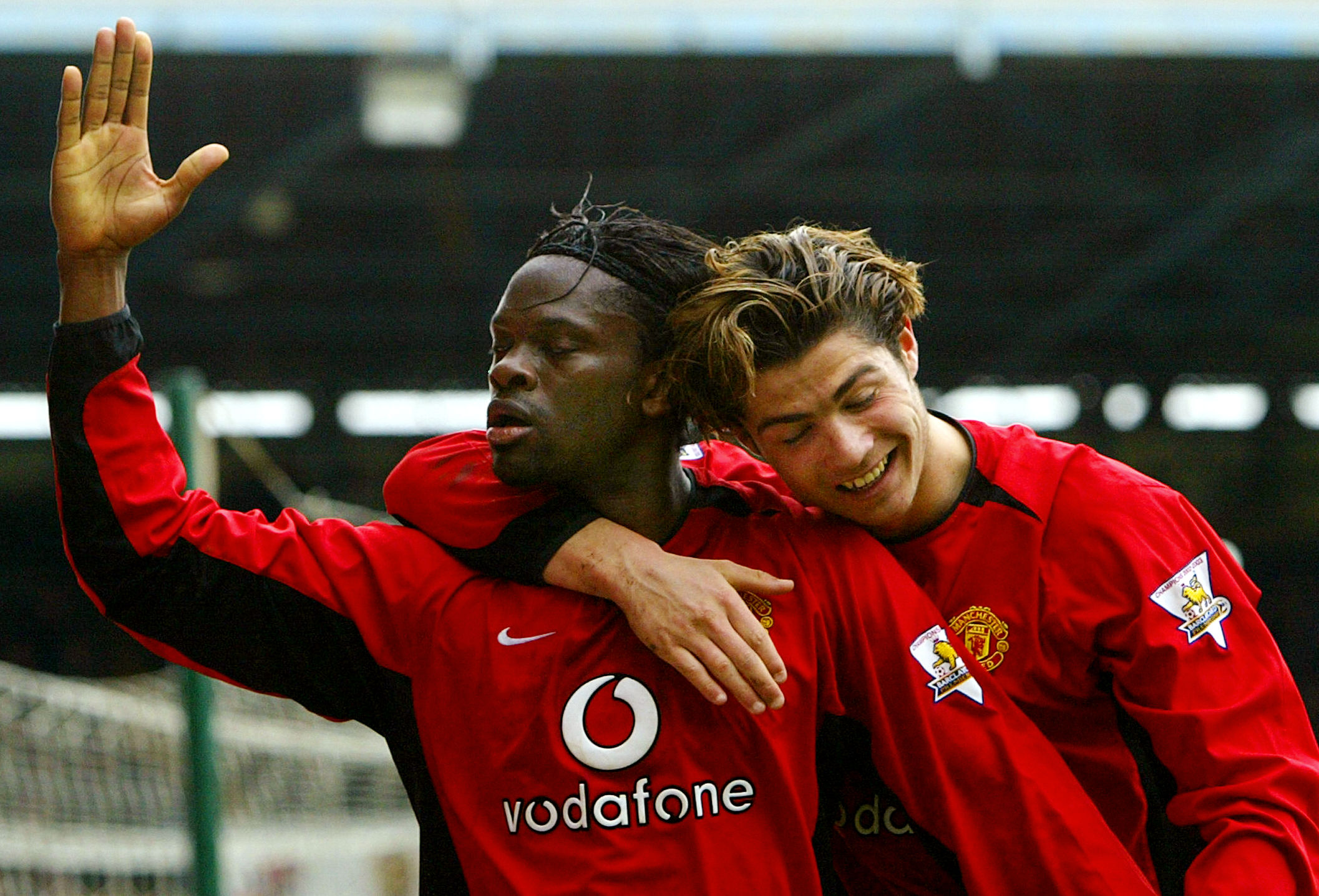 Louis Saha e Cristiano Ronaldo