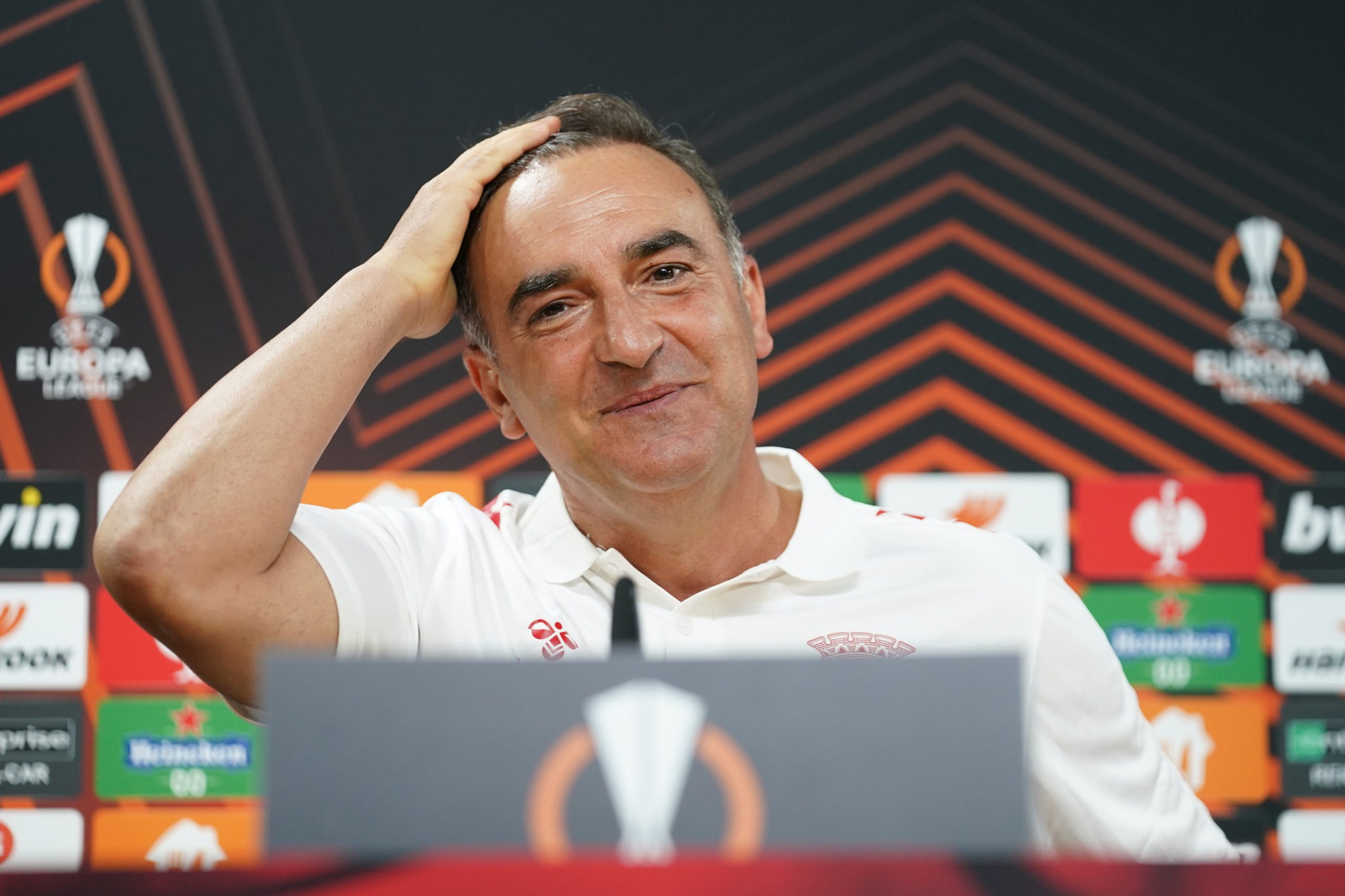 Carlos Carvalhal quer o “melhor Sporting de Braga” para ganhar ao Midtjylland