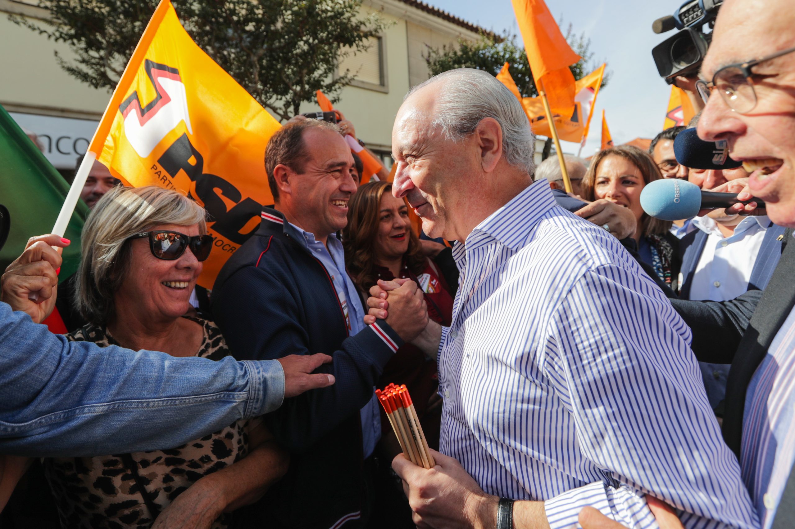Eleições: Rui Rio desce Santana Catarina com Jardim e Rangel ao lado