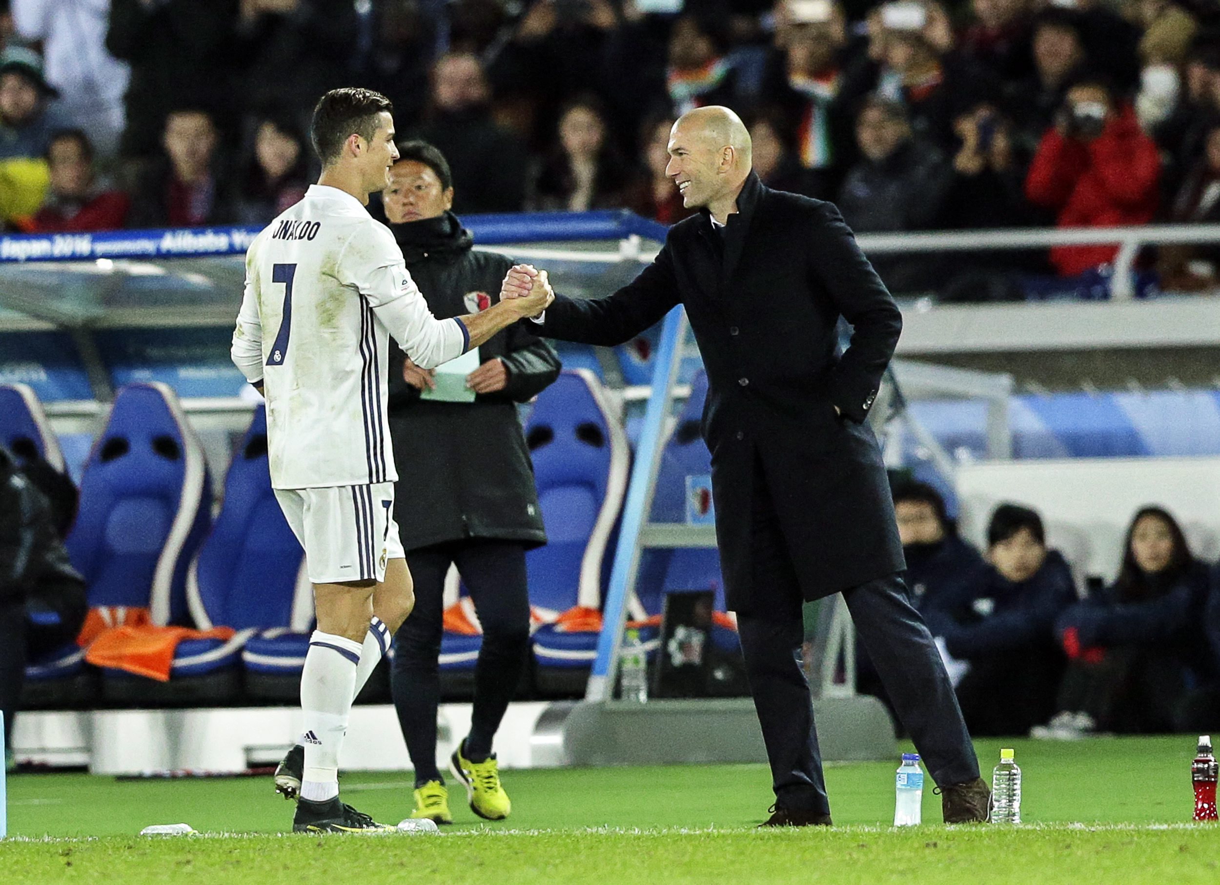 Zidane: “Se tivesse coincidido com Cristiano, ele seria a grande estrela”