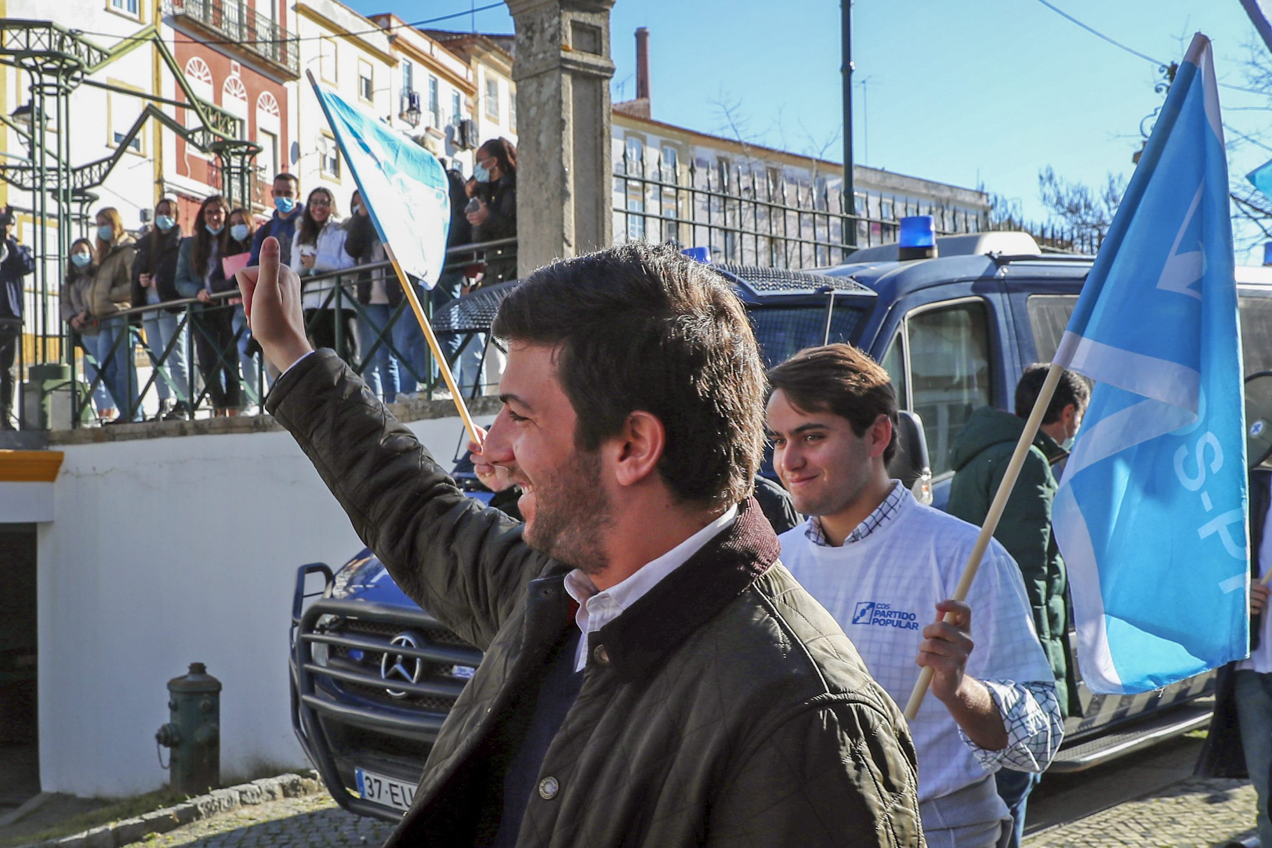 Legislativas: Líder do CDS defende forças de segurança em Portalegre onde ser centrista é “ato revolucionário”