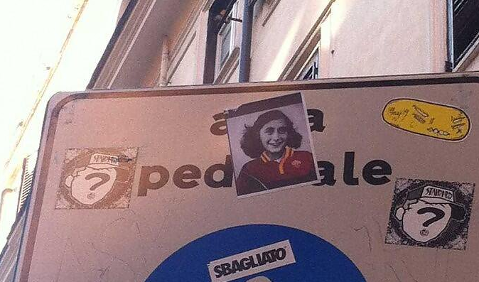 Itália repudia uso de imagem de Anne Frank por parte dos adeptos da Lazio