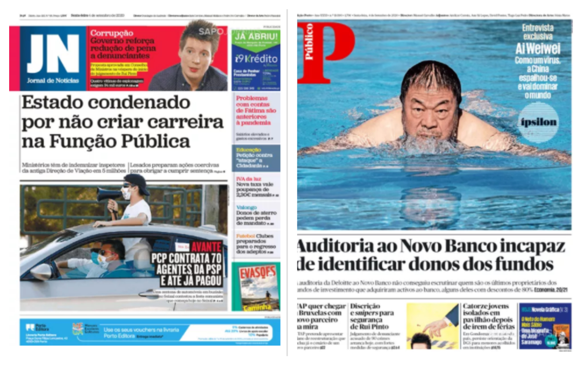 Revista de Imprensa: (Ainda) a auditoria ao Novo Banco, a festa do Avante! e o julgamento de Rui Pinto