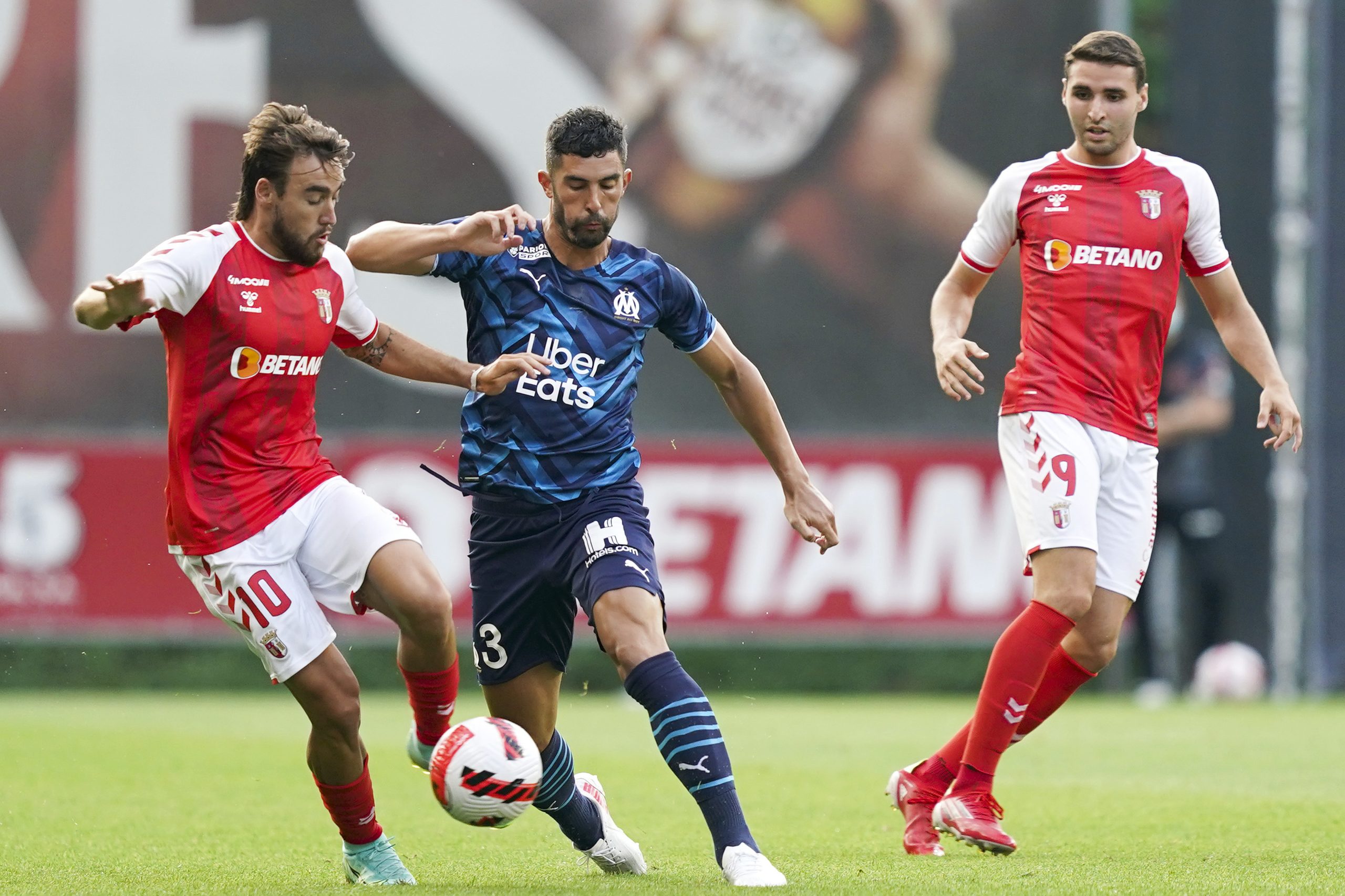 Braga permite empate ao Marselha após dominar a primeira parte