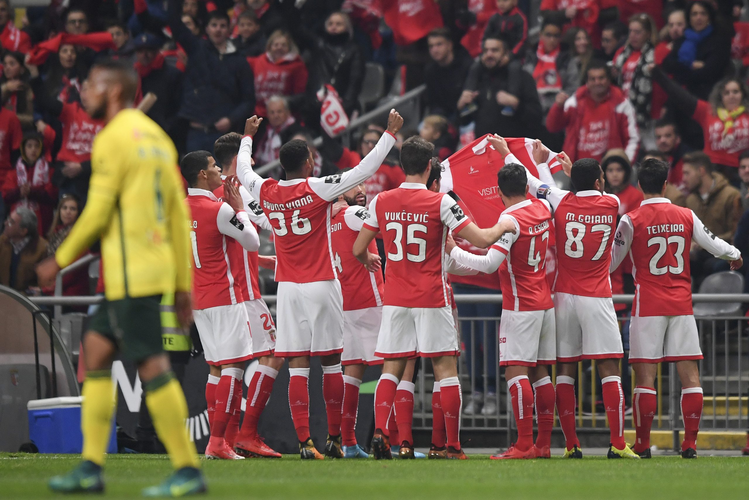Sporting de Braga vence Paços de Ferreira e aproxima-se da frente