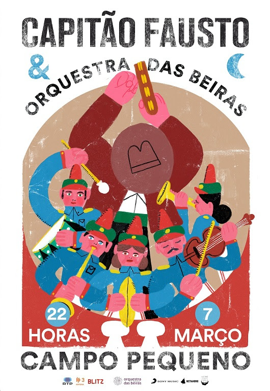 Capitão Fausto com concerto no Campo Pequeno em março de 2020