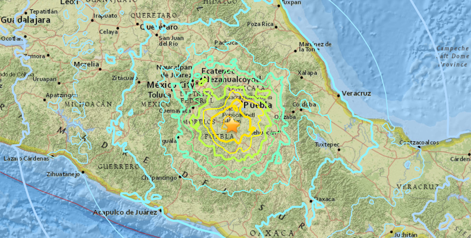 Novo sismo no México. Tremor de magnitude 7.1 atinge capital