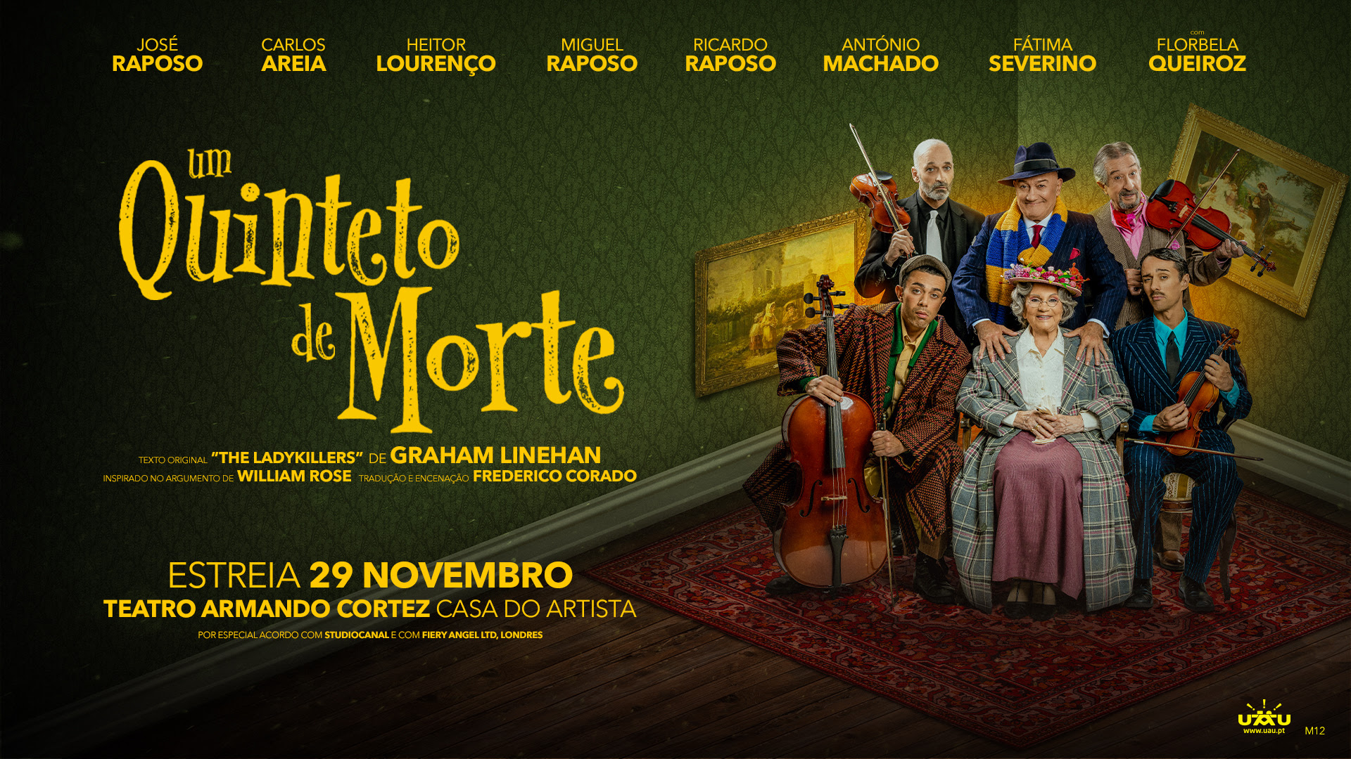 “Um Quinteto de Morte”: comédia negra chega a Lisboa em novembro