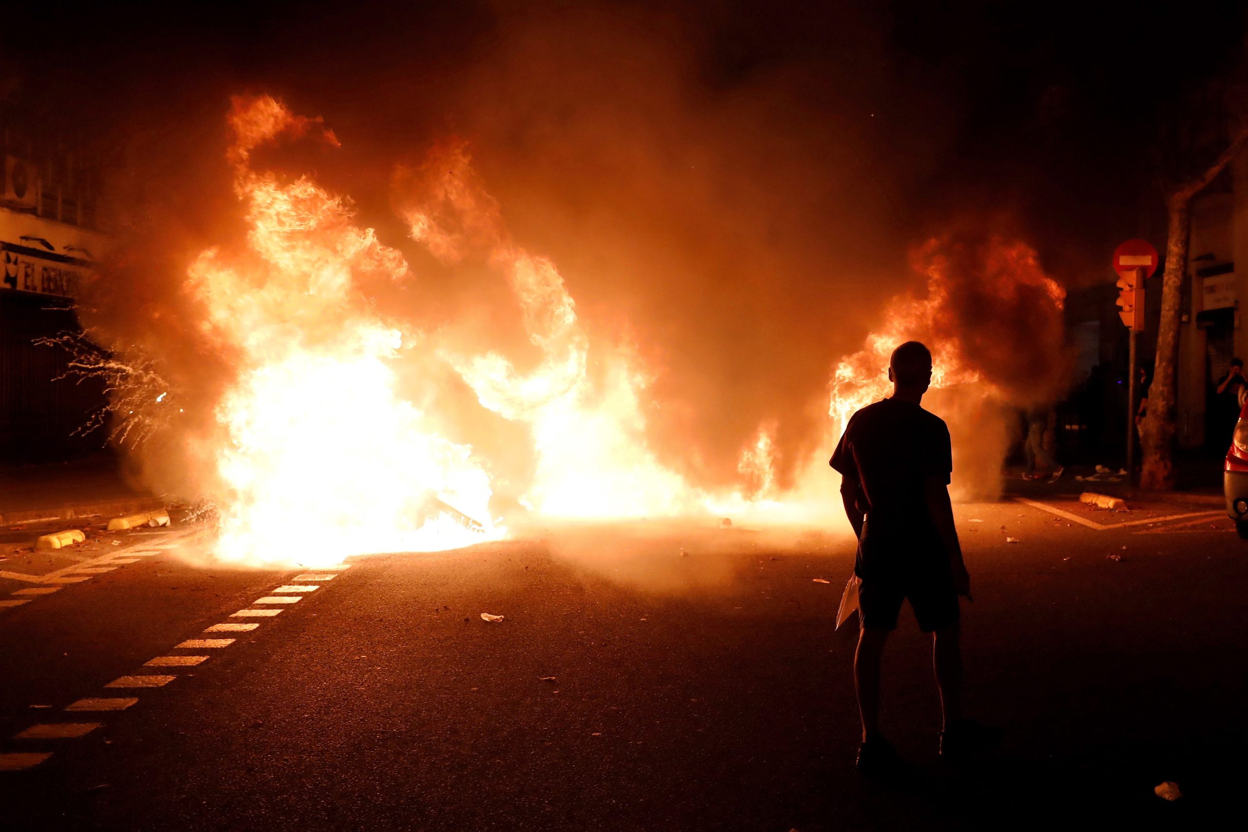 Catalunha: As imagens do terceiro dia de protesto