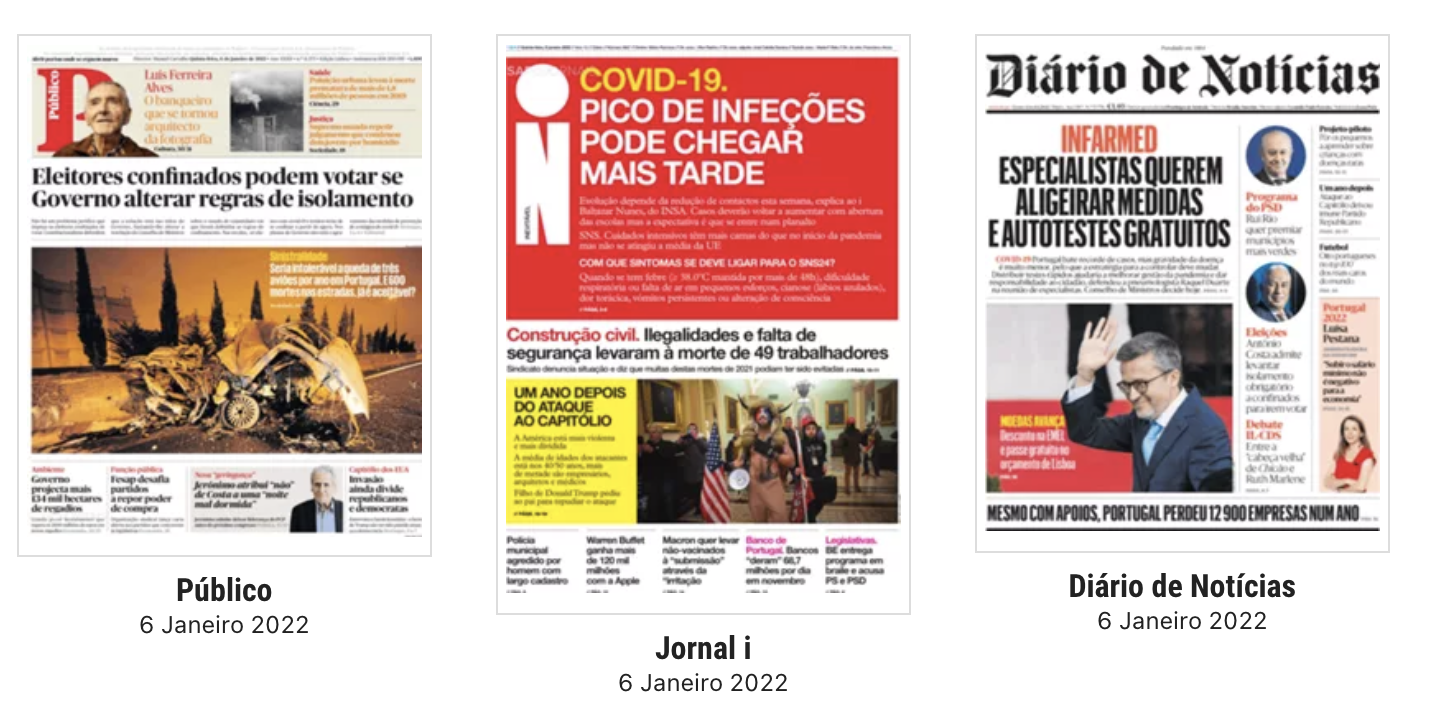 Revista de Imprensa: Eleitores confinados podem votar em caso de alteração das regras de isolamento e um ano depois do ataque ao capitólio