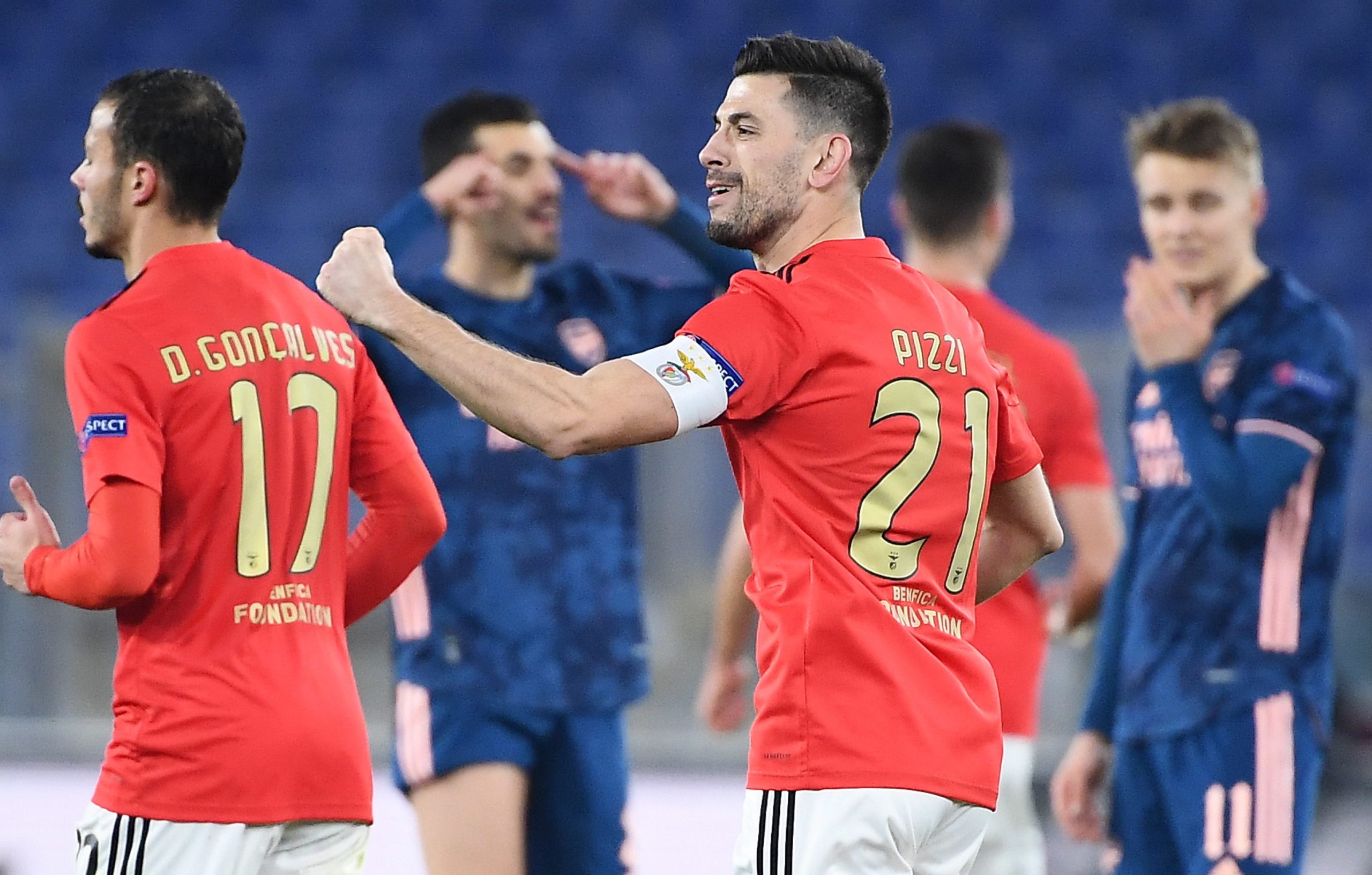 Liga Europa: Benfica empata com Arsenal em ‘casa’ emprestada