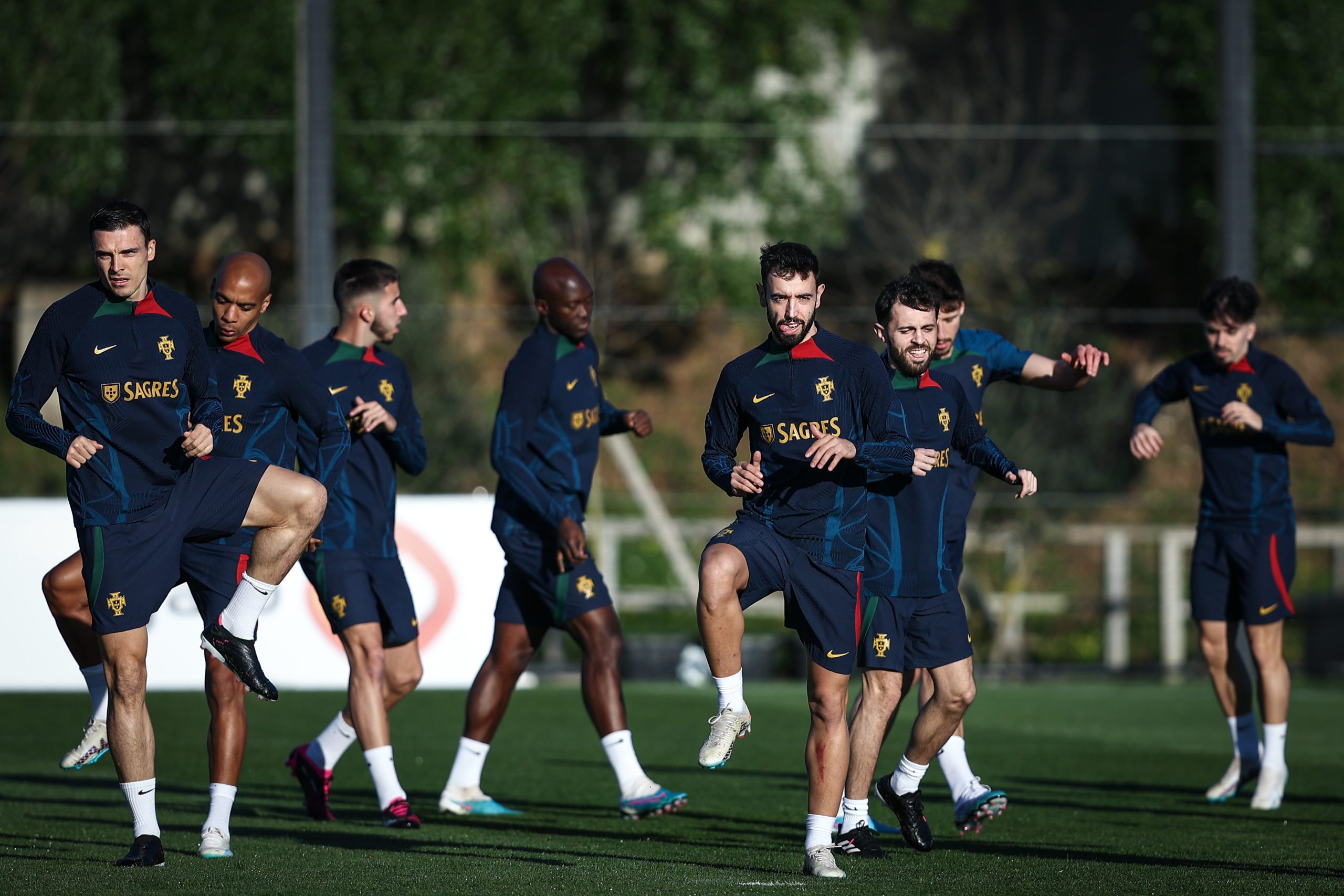 Portugal realiza o último treino antes do Liechtenstein e da estreia de Roberto Martínez