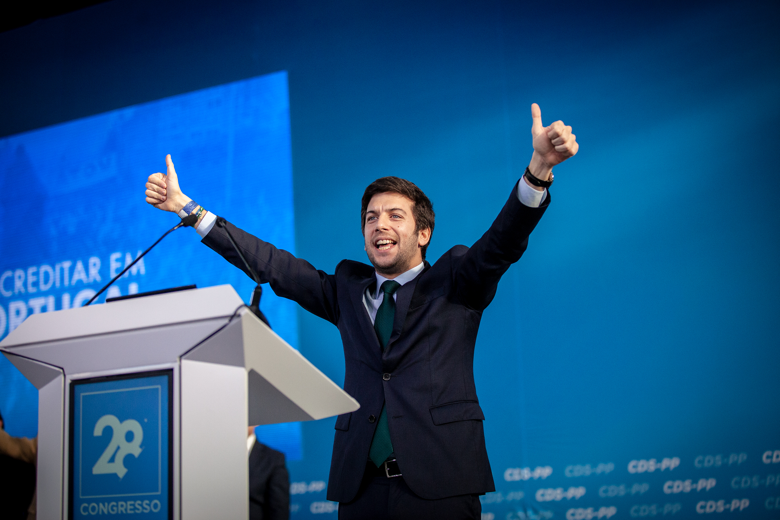 “À direita manda o CDS”. Francisco Rodrigues dos Santos quer combater “socialismo vigente em Portugal”