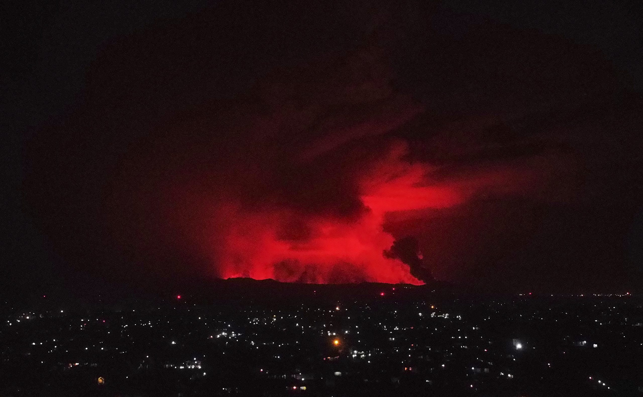 Governo do RD Congo ordena evacuação de Goma após erupção de vulcão Nyiragongo