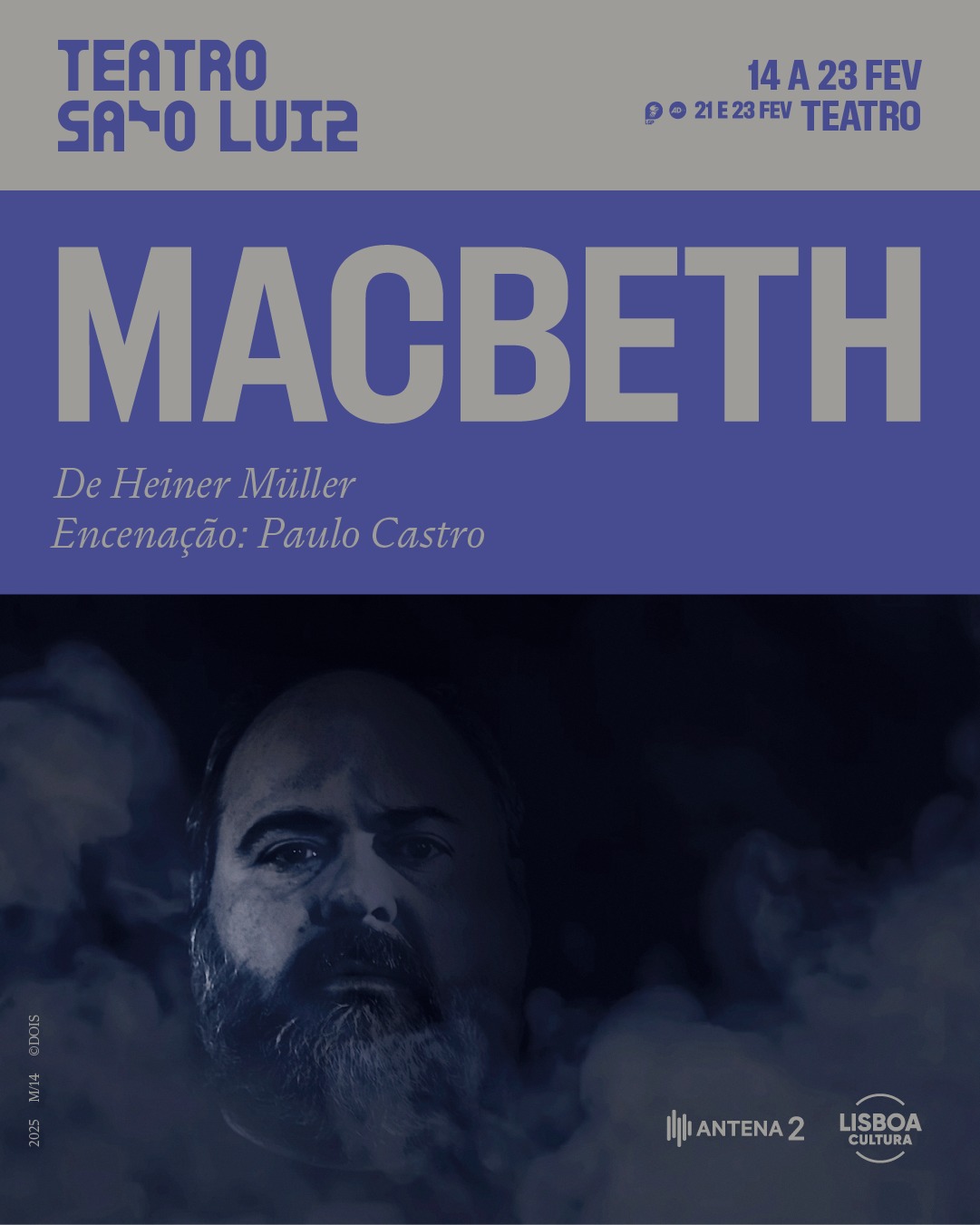 Macbeth chefa “a obra mais sanguinária e brutal” chega ao São Luiz