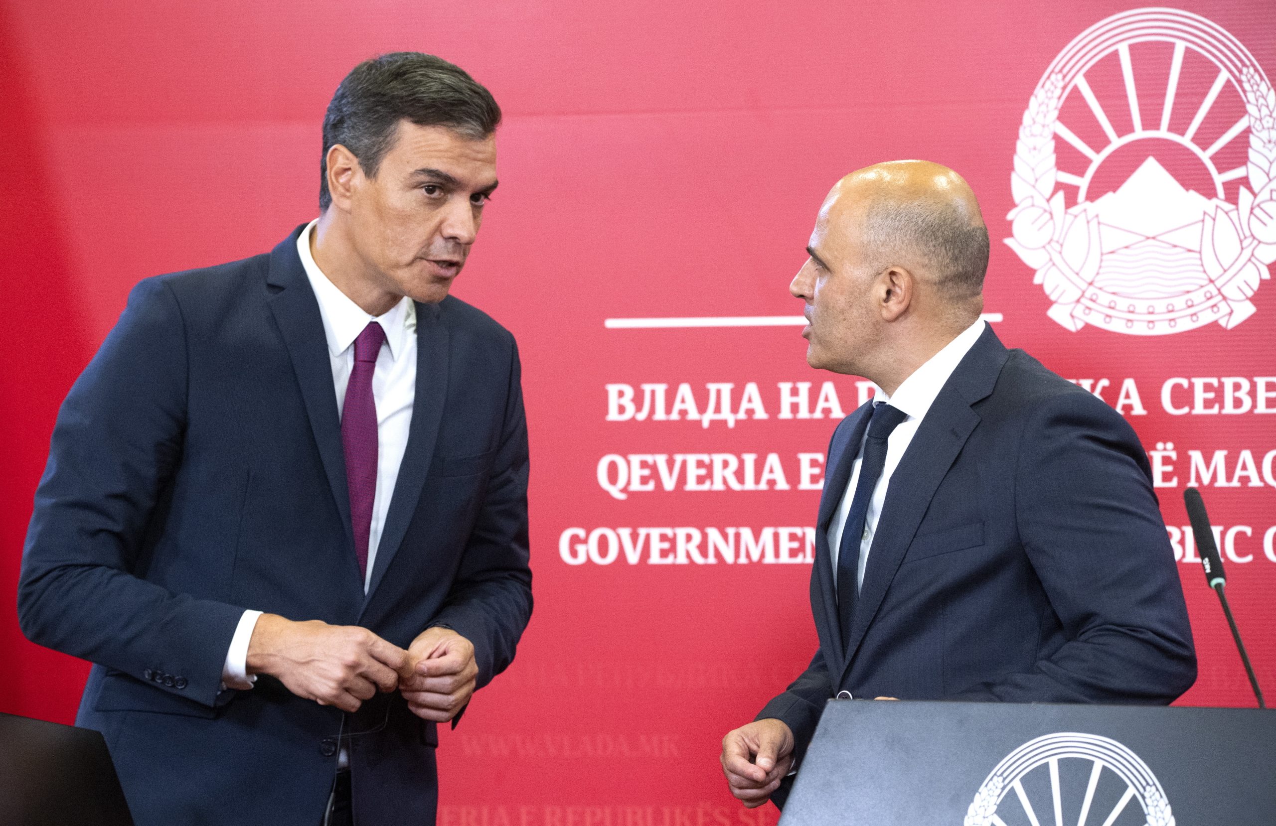 Sánchez garante apoio de Espanha à Macedónia do Norte na candidatura à UE