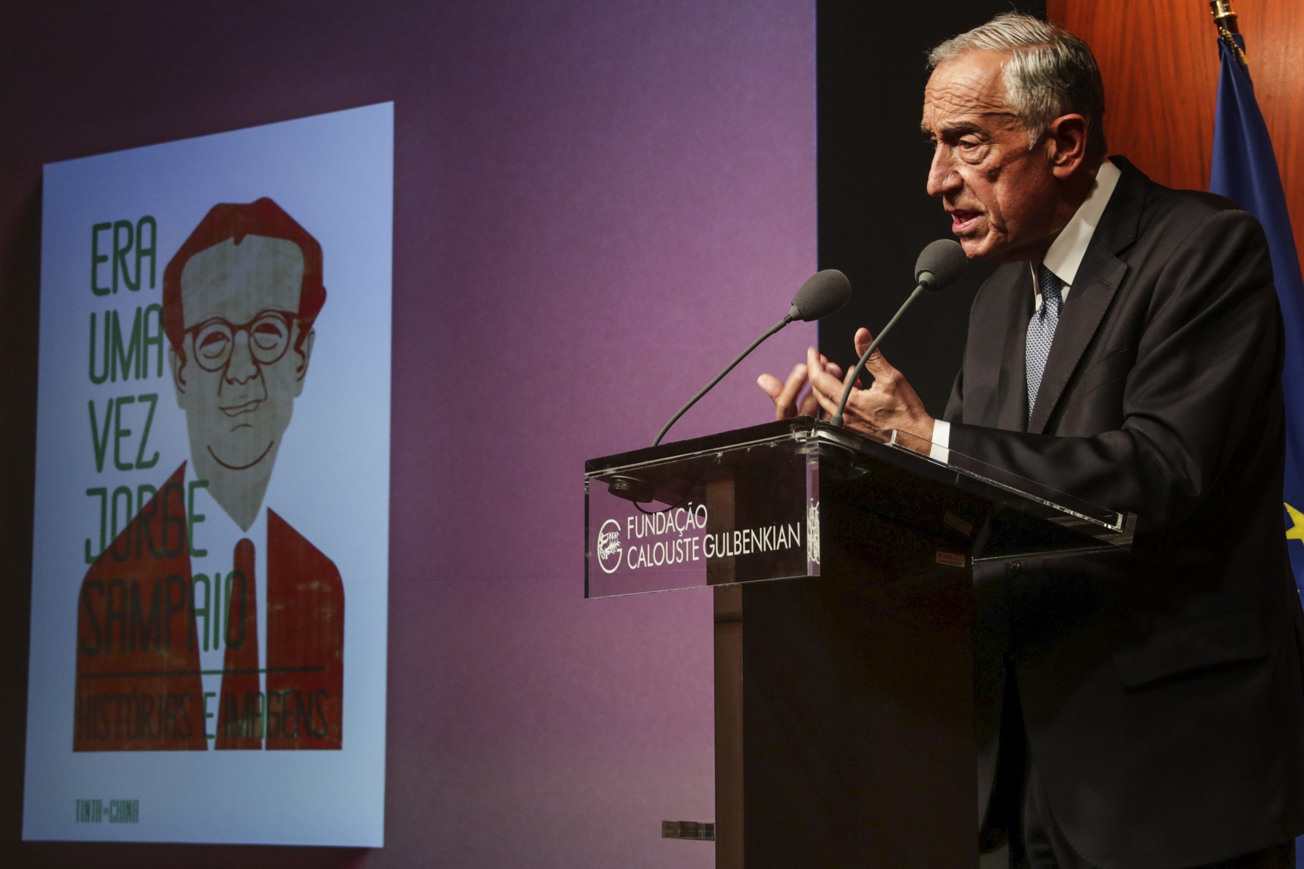 Marcelo diz que Jorge Sampaio continua vivo na obra que deixou e nas pessoas que influenciou