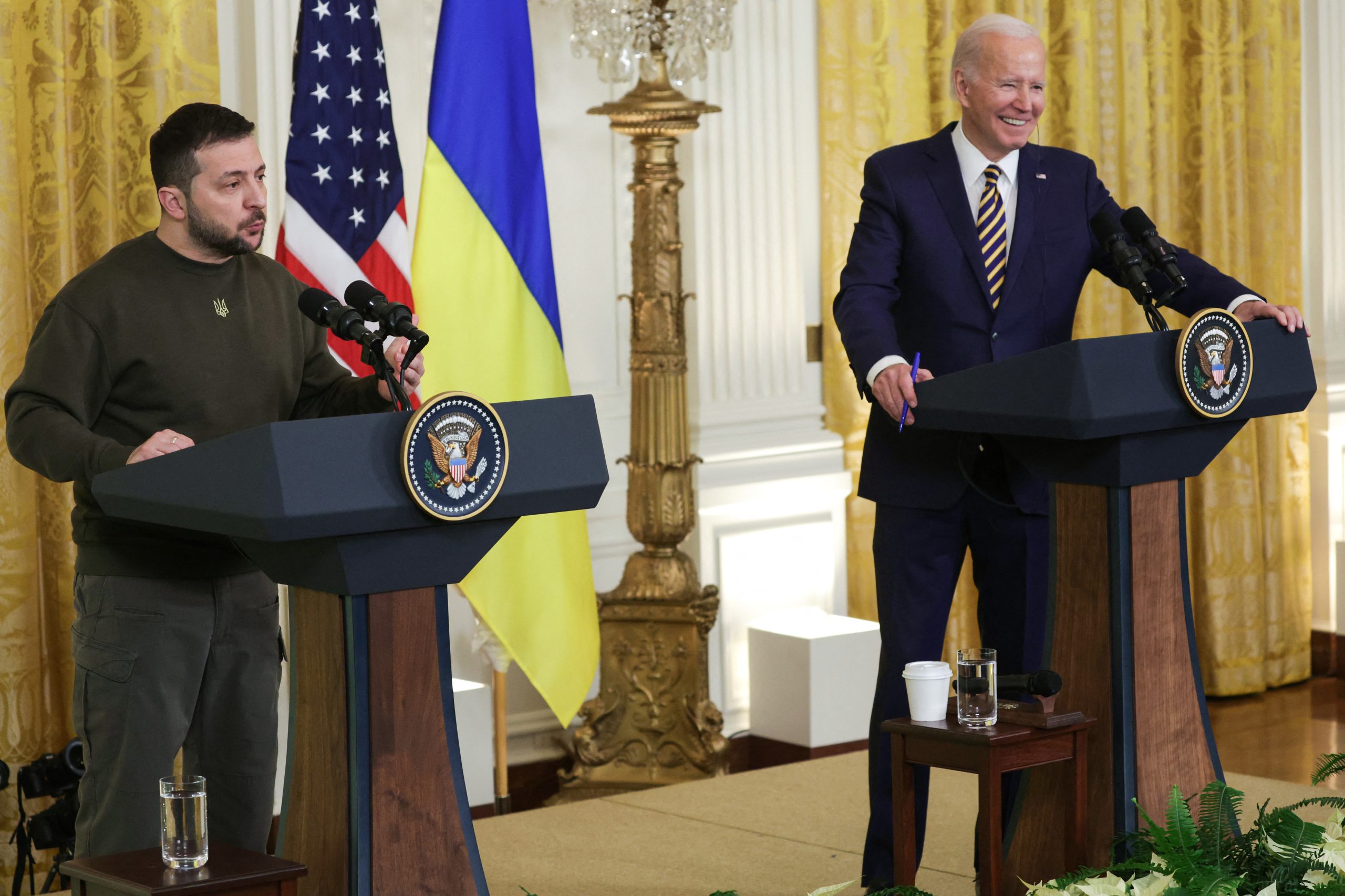 “A liberdade da Ucrânia será suportada por todos nós”, diz Biden. Só falta Zelensky convencer o Congresso disso mesmo