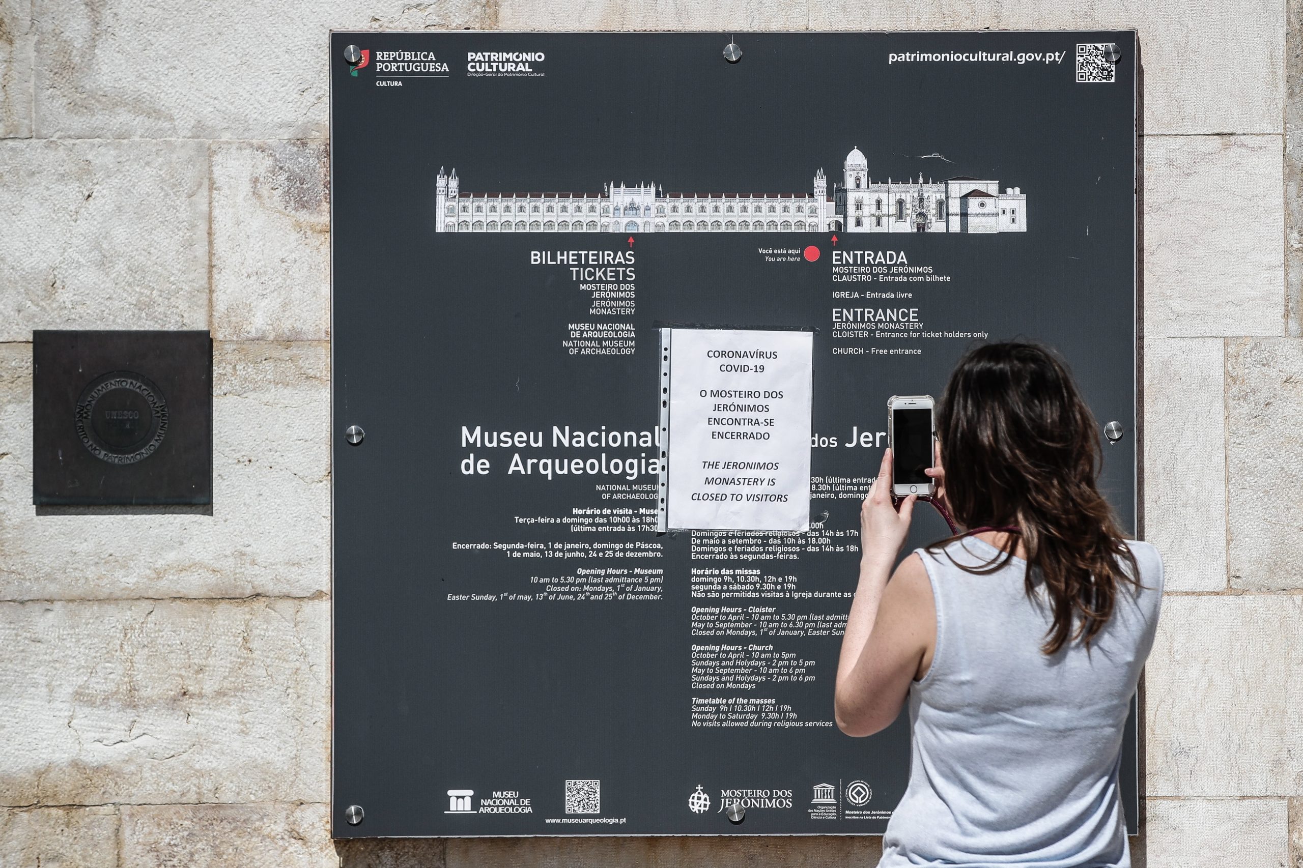 Encerrados todos os museus, palácios e monumentos nacionais