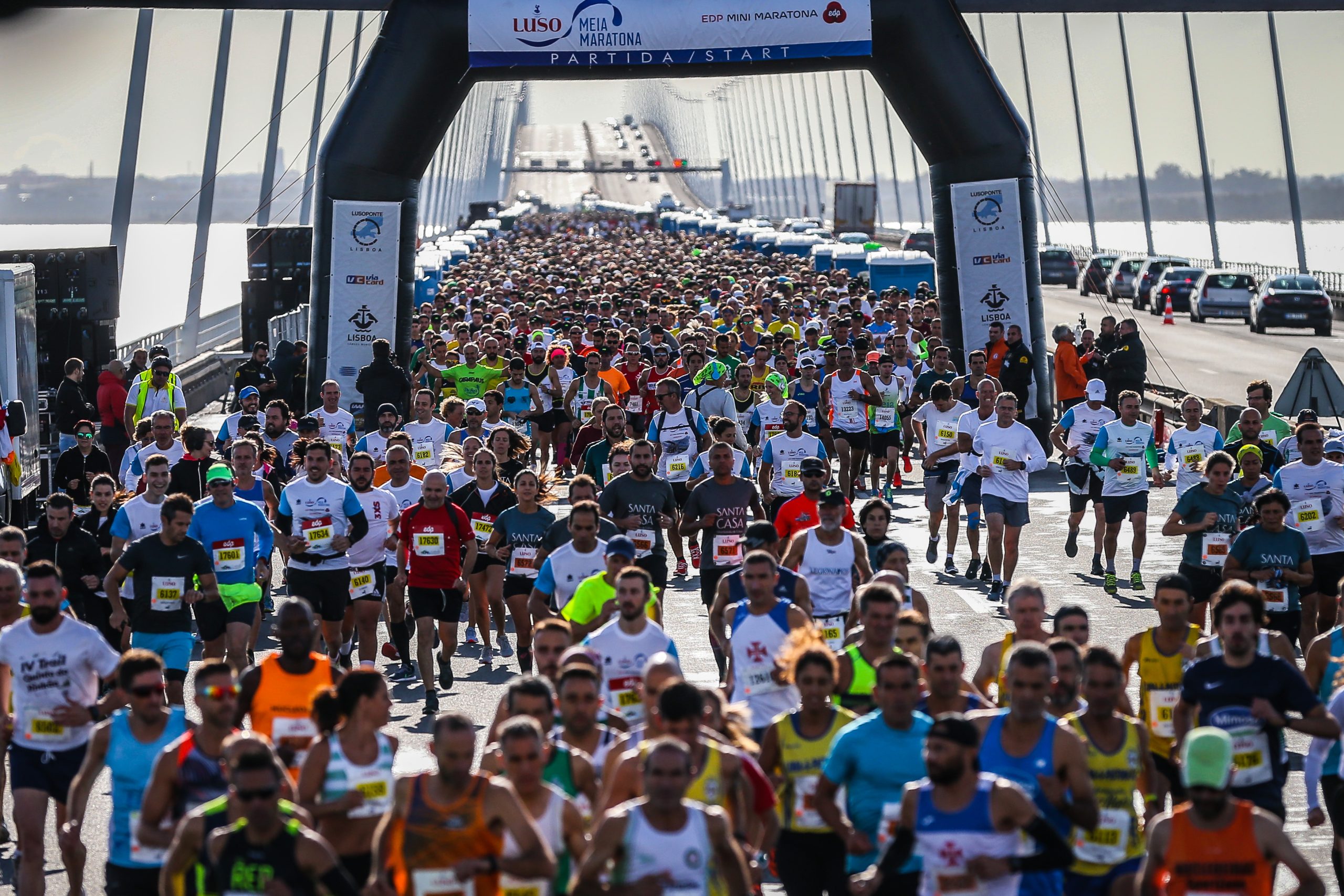 Hermano Ferreira e Catarina Ribeiro, os melhores portugueses na 20.ª edição da meia maratona de Lisboa, contentes pelas marcas alcançadas