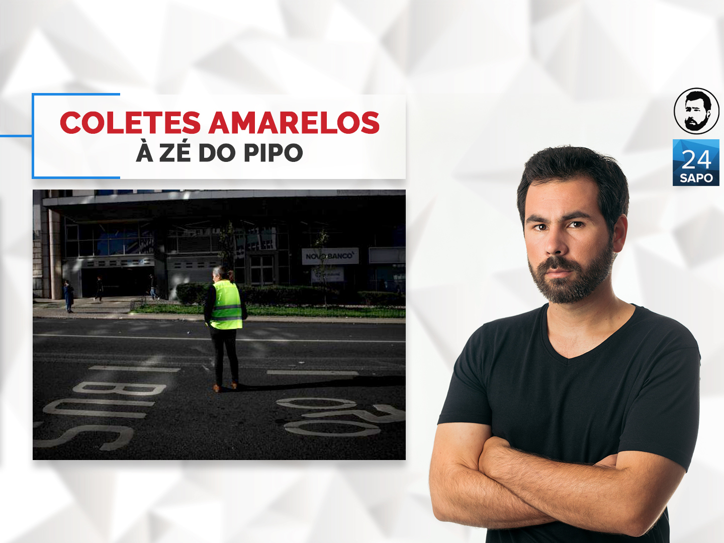 Coletes amarelos à Zé do Pipo