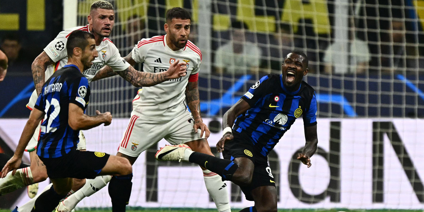 Liga dos Campeões: Benfica perde contra Inter de Milão