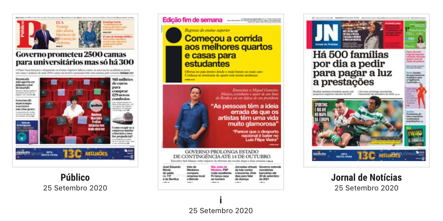 Revista de Imprensa: Trump não afasta hipótese de transição violenta e a corrida aos melhores quartos para estudantes