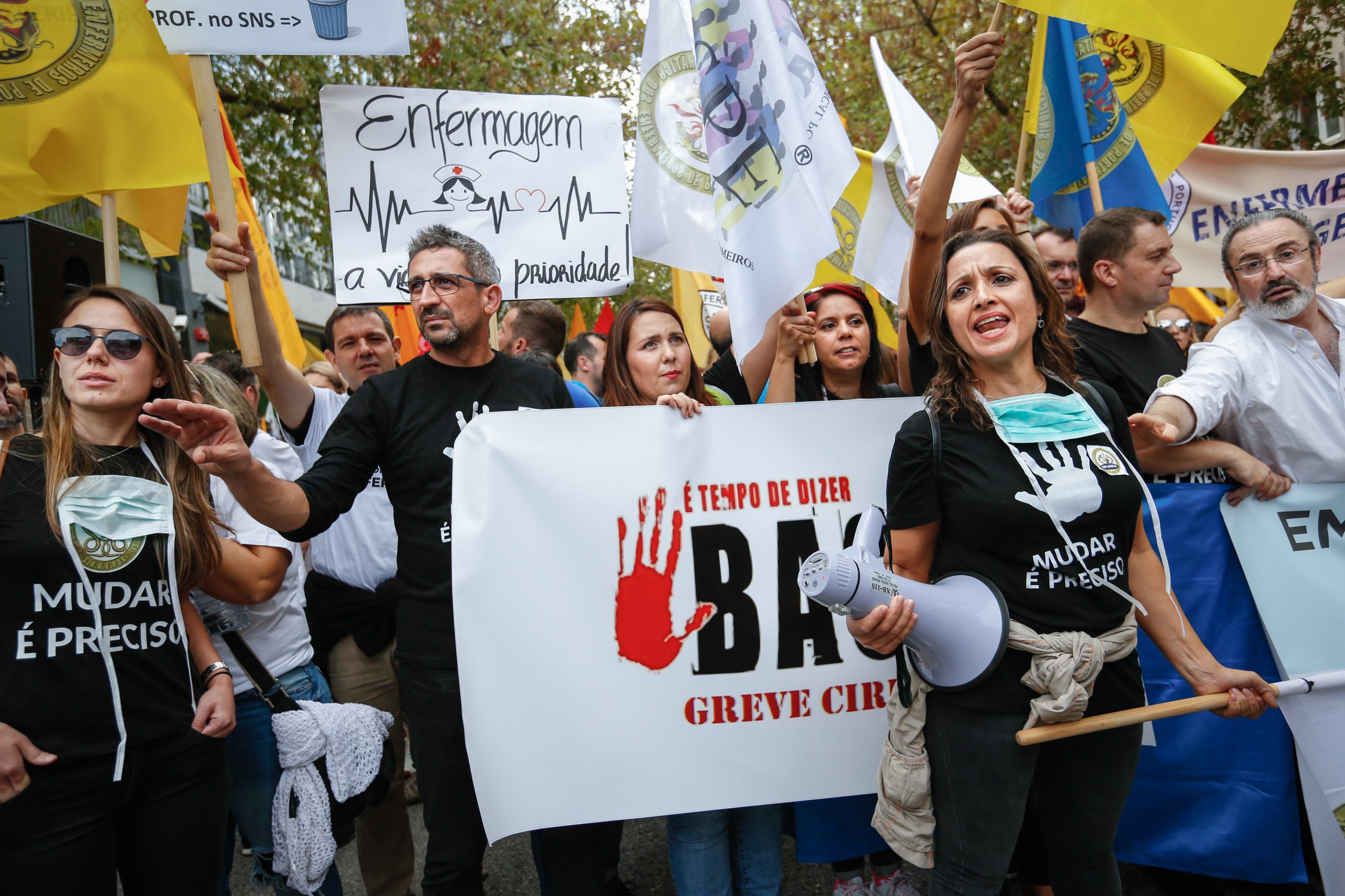 Enfermeiros agendam cinco concentrações para arranque da greve prolongada