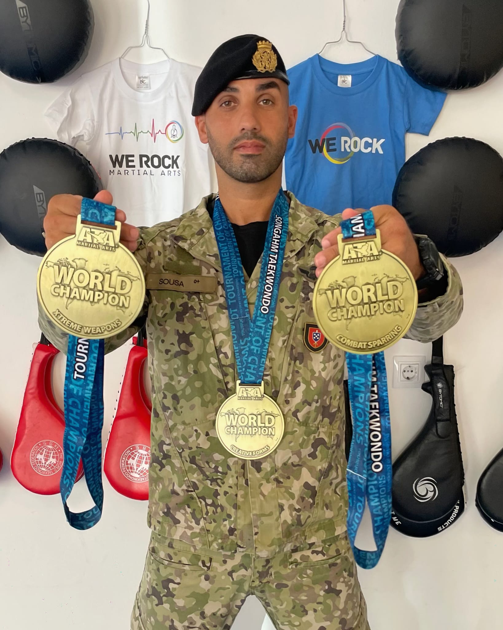 Militar português conquista três títulos no Mundial de Taekwondo