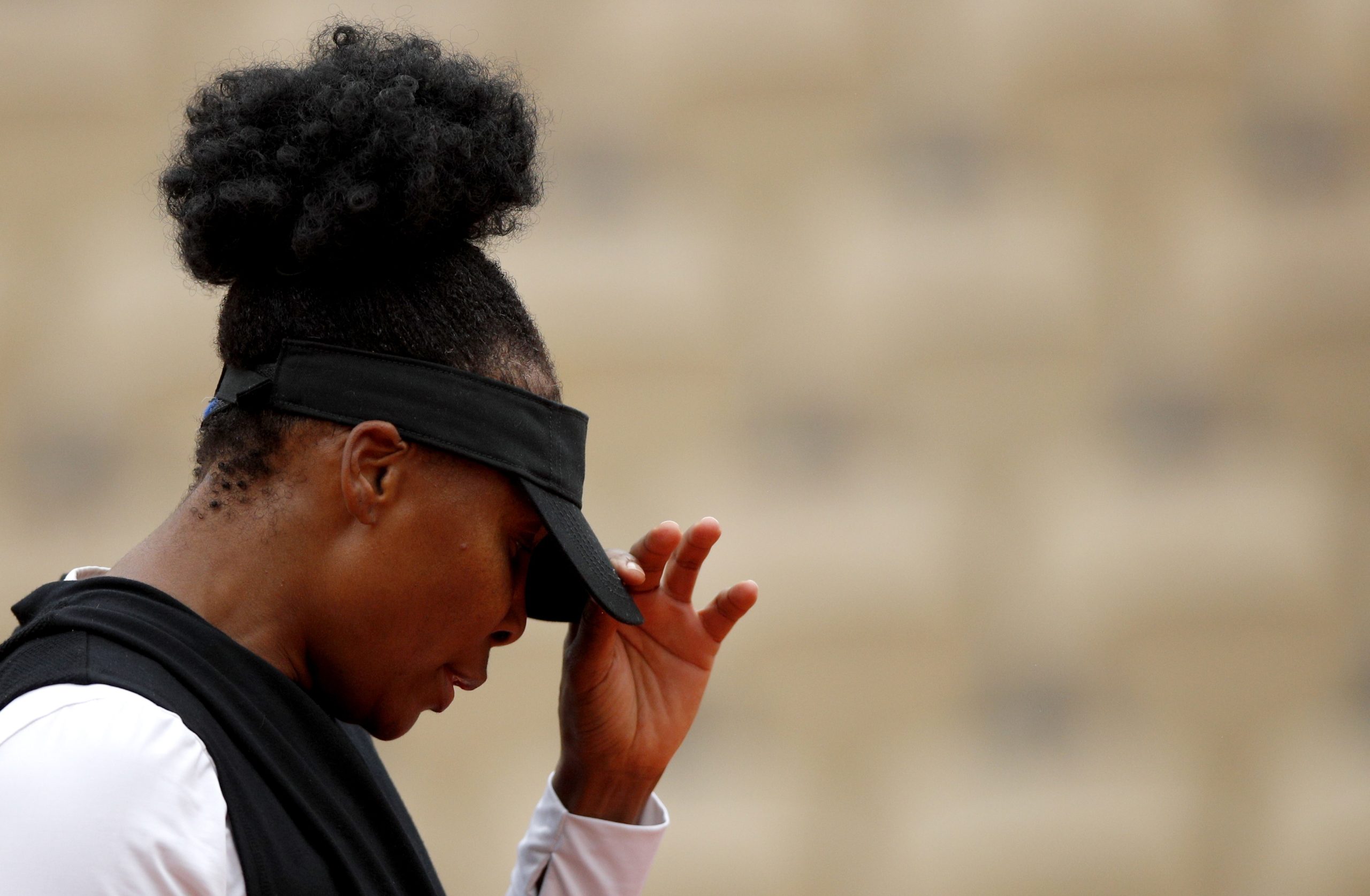 Veterana Venus Williams eliminada na primeira ronda do torneio de Roland Garros