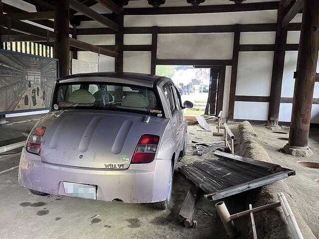 Condutor danifica acidentalmente a casa de banho mais antiga do Japão
