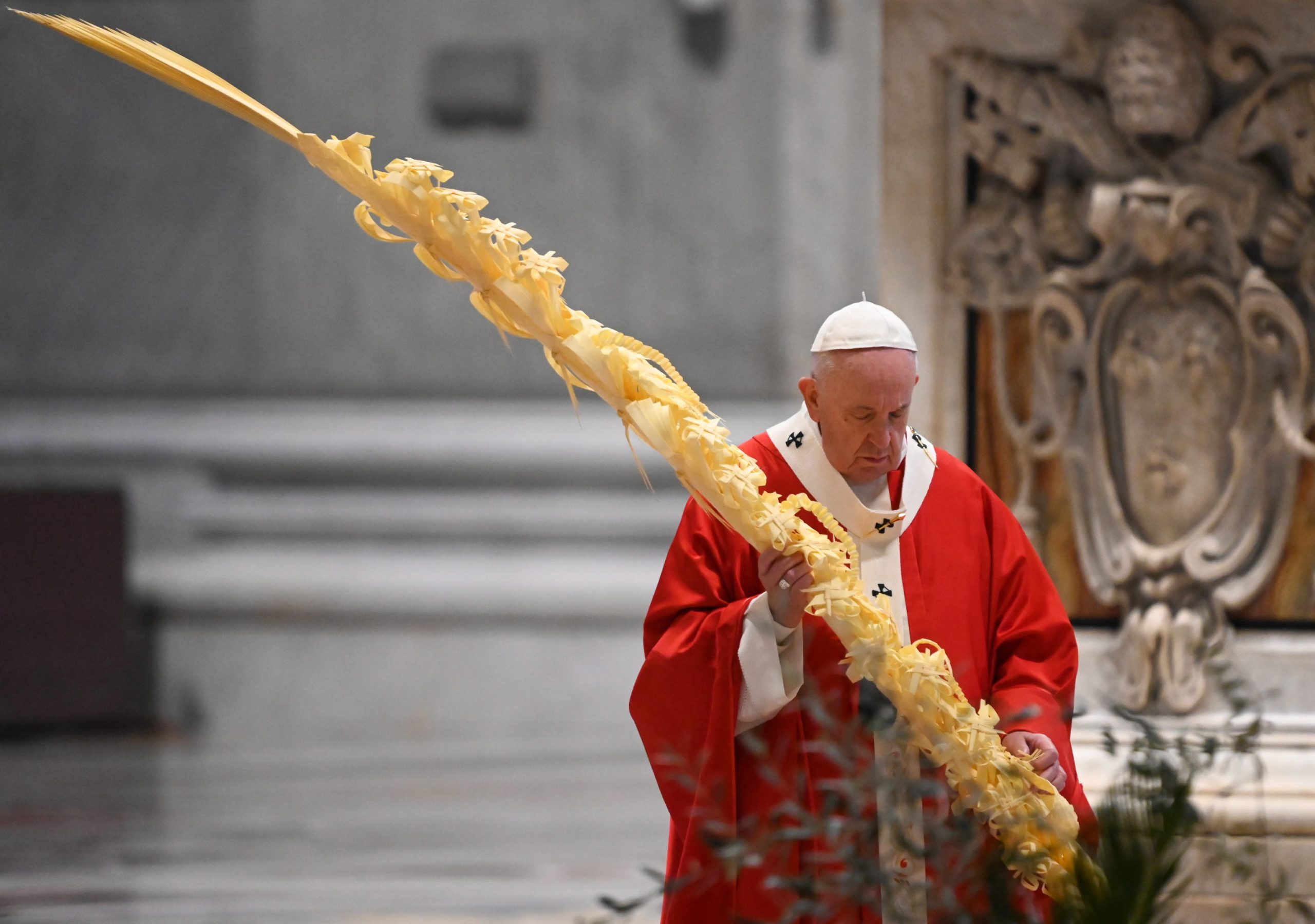Papa inicia Semana Santa com celebração litúrgica sem presença de fiéis