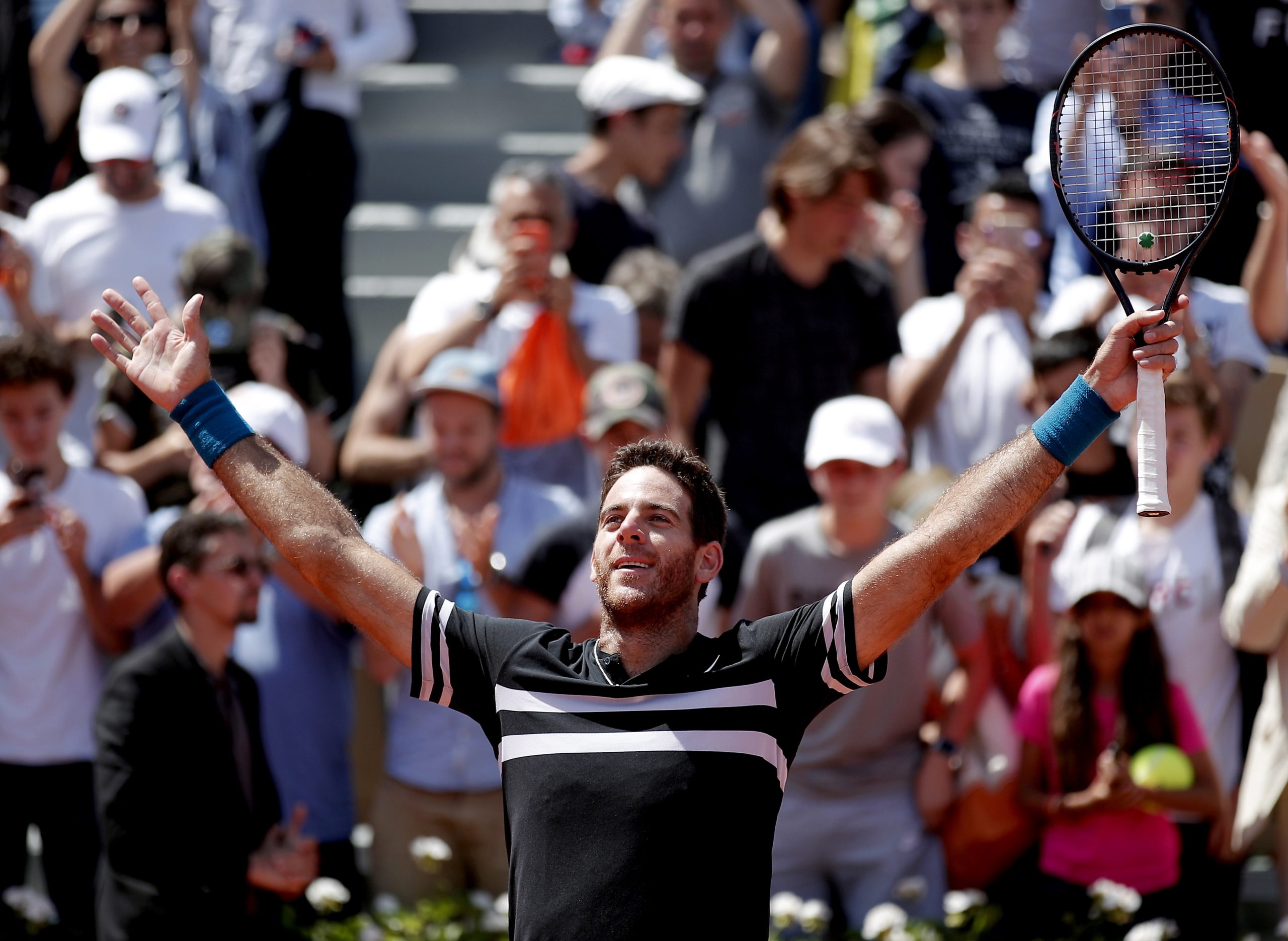 Juan Martin Del Potro junta-se a Nadal nas meias-finais de Roland Garros