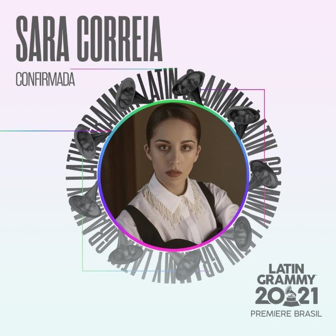 Sara Correia apresenta um dos prémios em gala dos Grammy Latinos