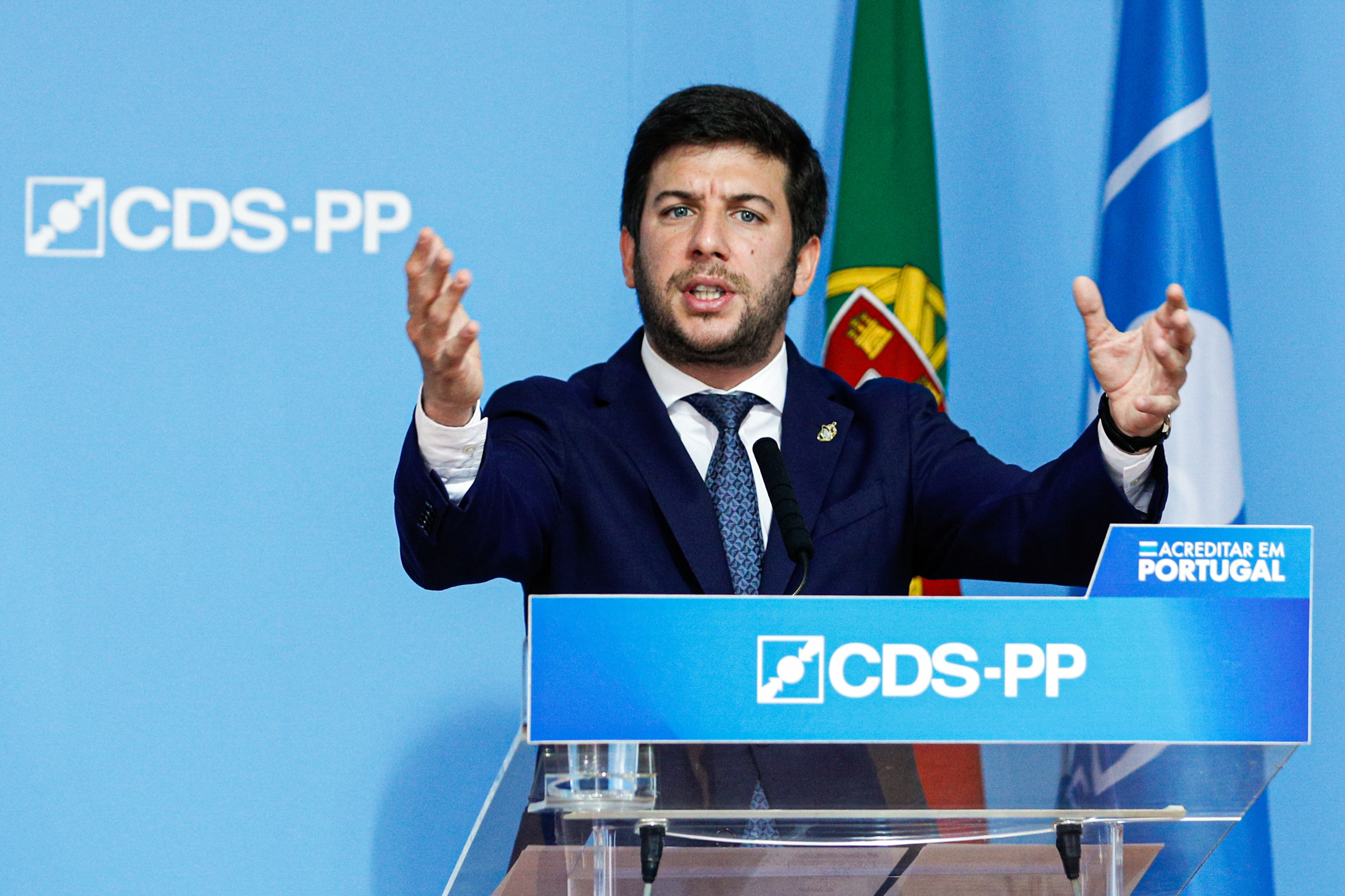 Líder do CDS-PP exige ao primeiro-ministro pedido de desculpas sobre tweet de João Galamba
