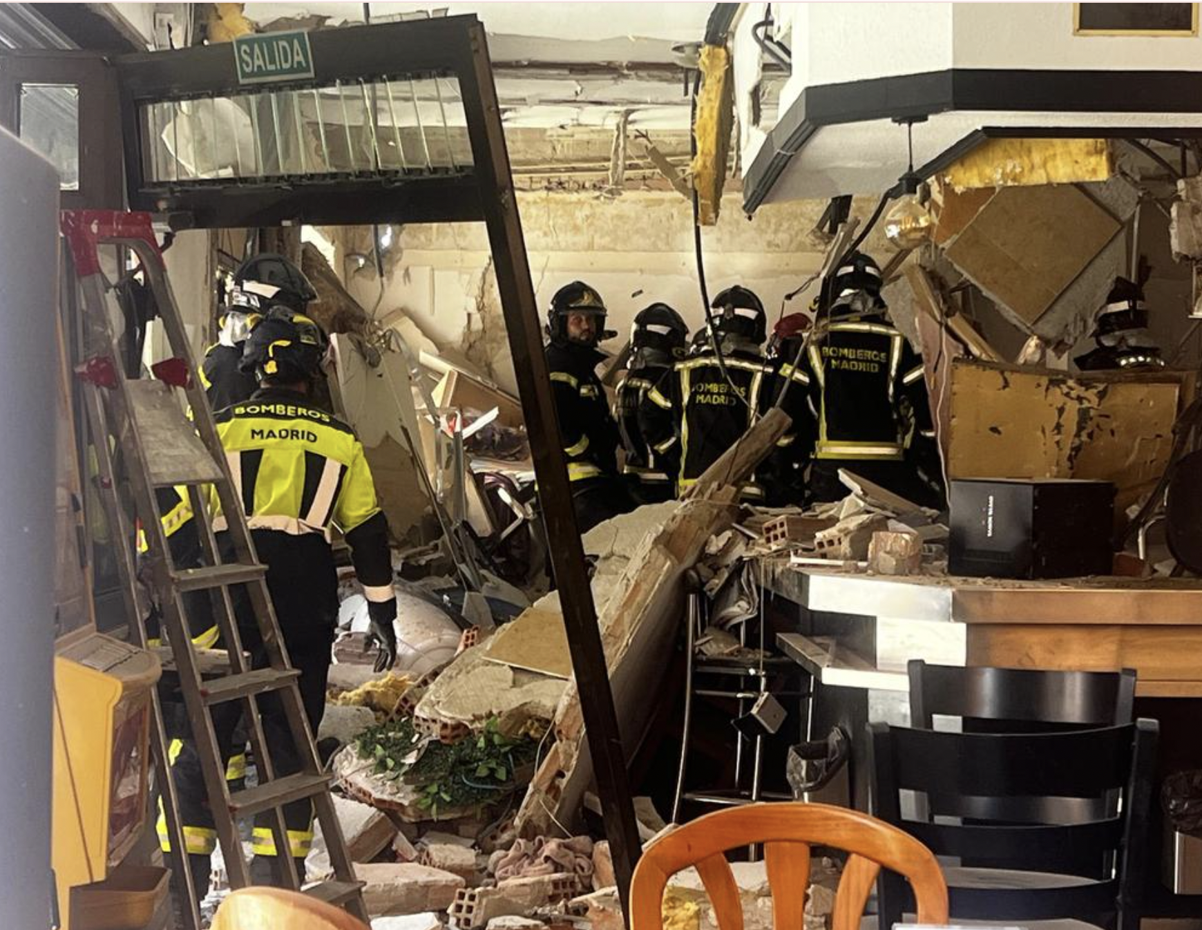 Café que explodiu em Madrid podia ser na realidade casa de uma família