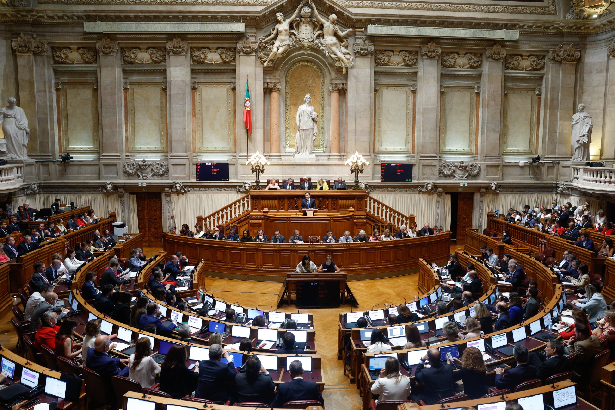 Parlamento sem debates quinzenais em setembro abre trabalhos com interpelação do Chega sobre prisões