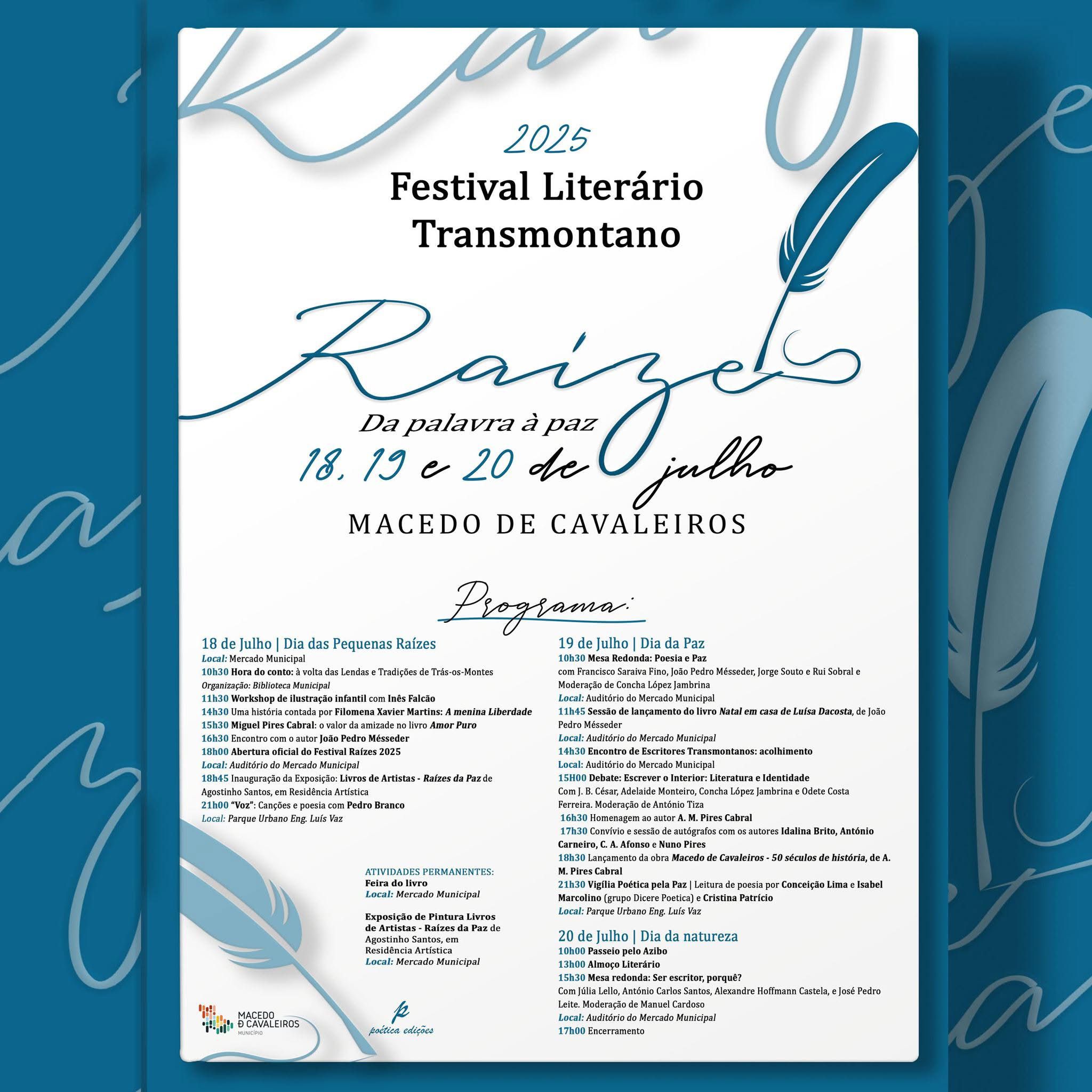 Programa do Festival Literário de Macedo de Cavaleiros