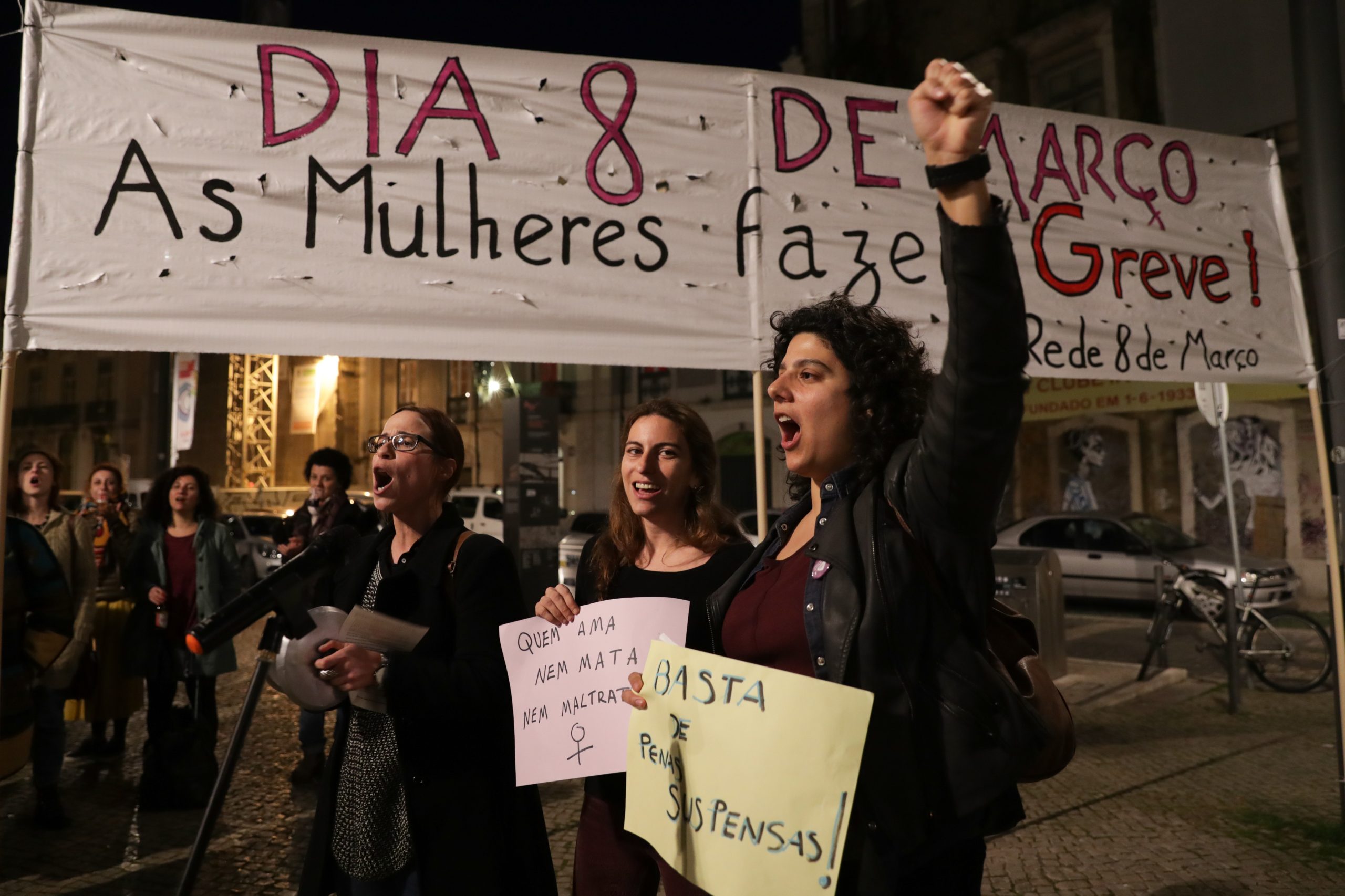 Violência doméstica: Duzentas pessoas gritam em Lisboa contra o machismo