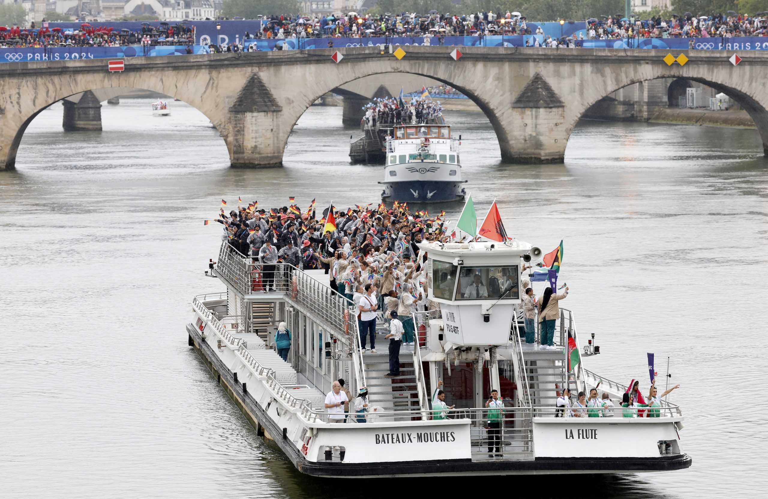 Veja aqui as melhores fotos da cerimónia de abertura dos Jogos Olímpicos Paris2024