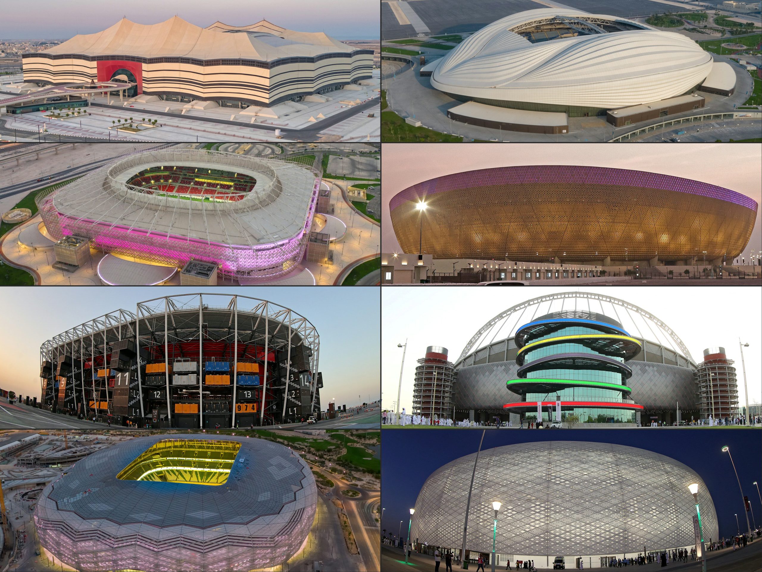 Os estádios onde joga a seleção portuguesa no Qatar. Vejas as imagens