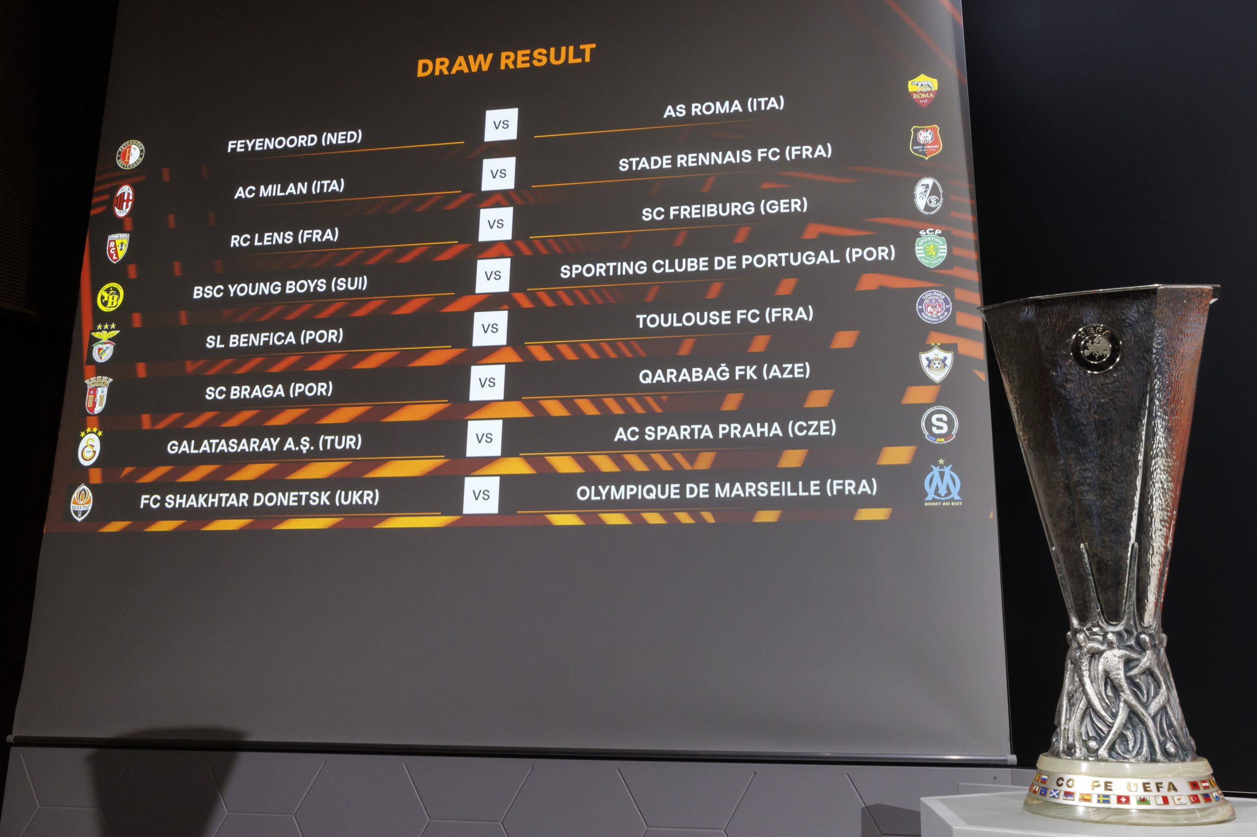 Estes são os adversários de Sporting, Benfica e Braga no “Play-Off” da Liga Europa