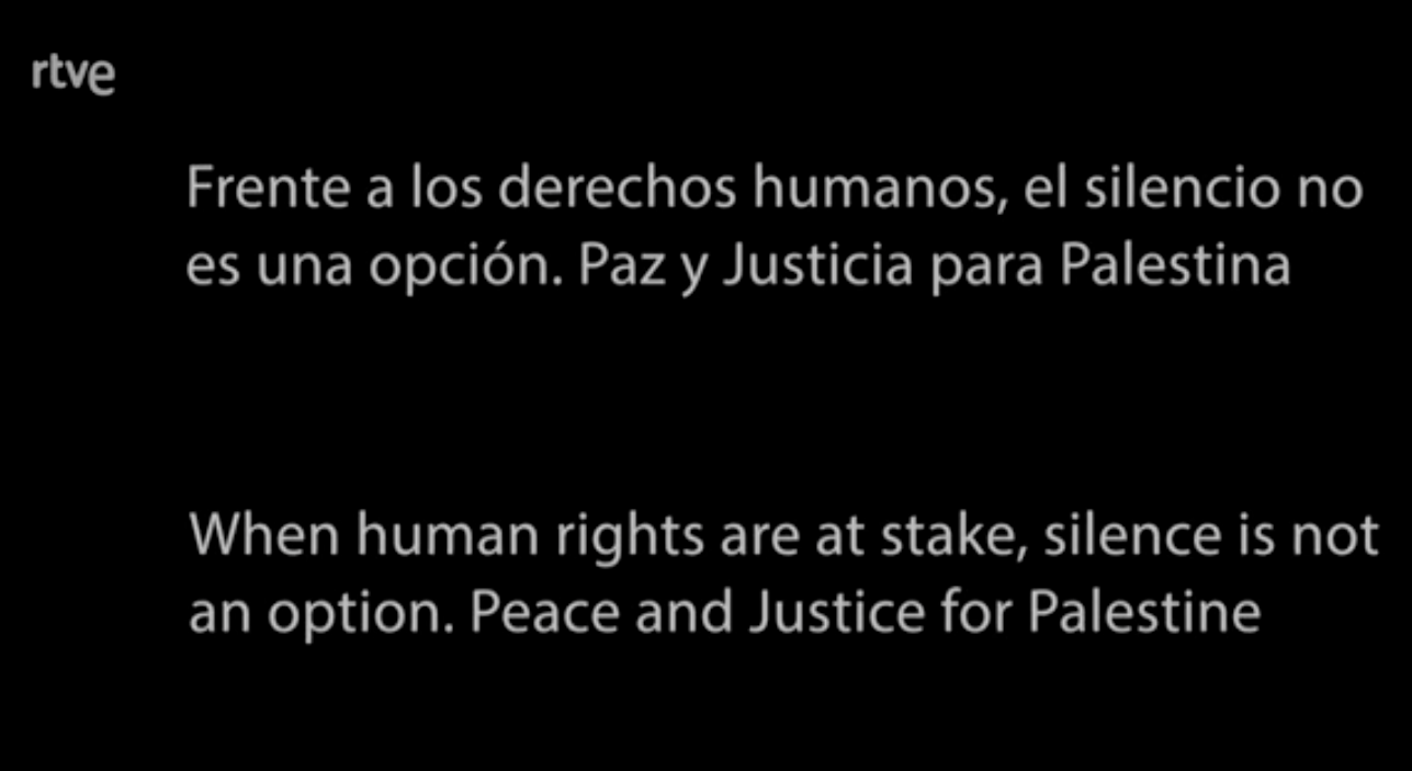 Presidente da espanhola RTVE pede “paz e justiça para a Palestina”