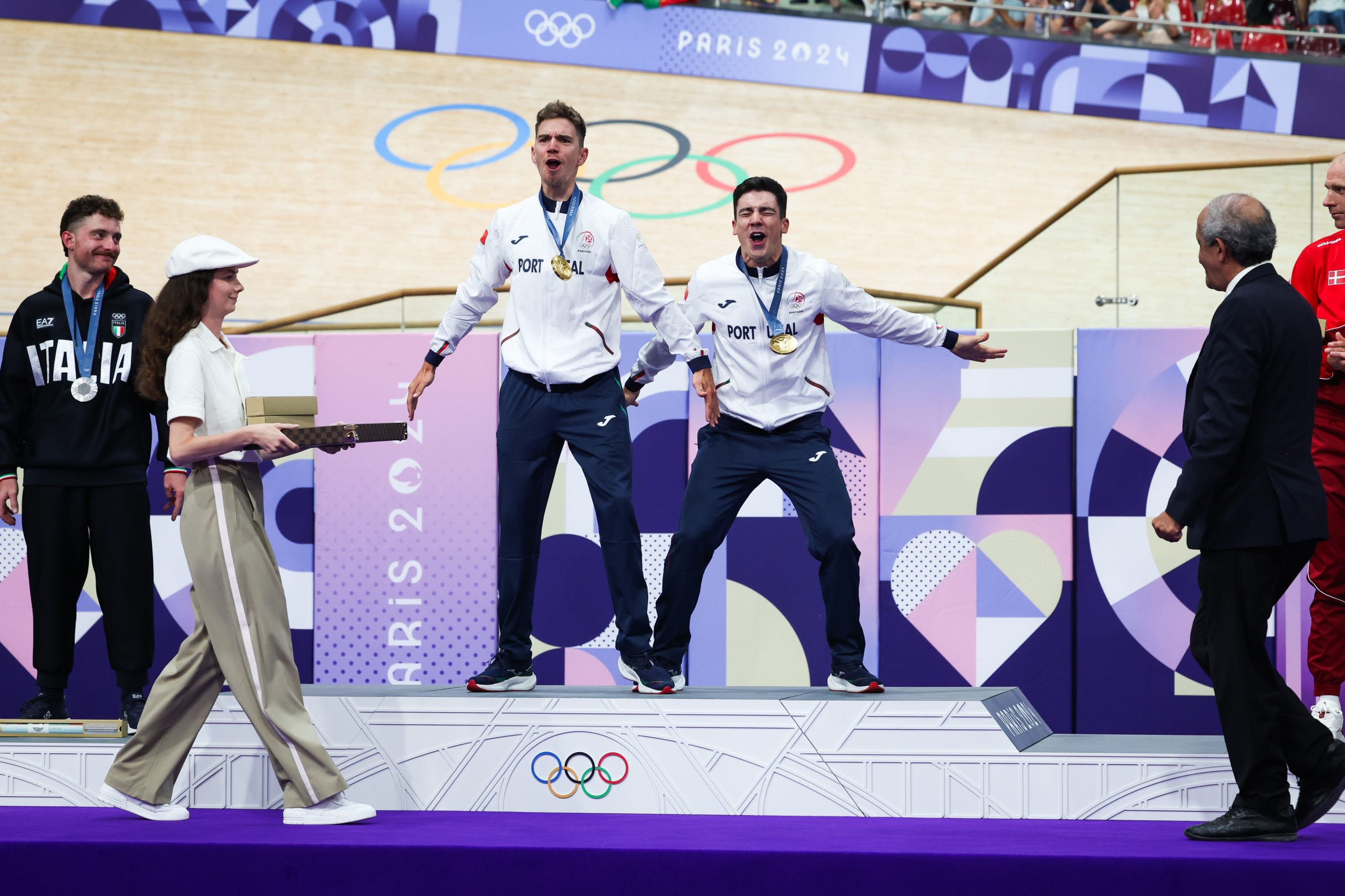 Paris2024: Ciclismo pista (madison) - Iúri Leitão e Rui Oliveira