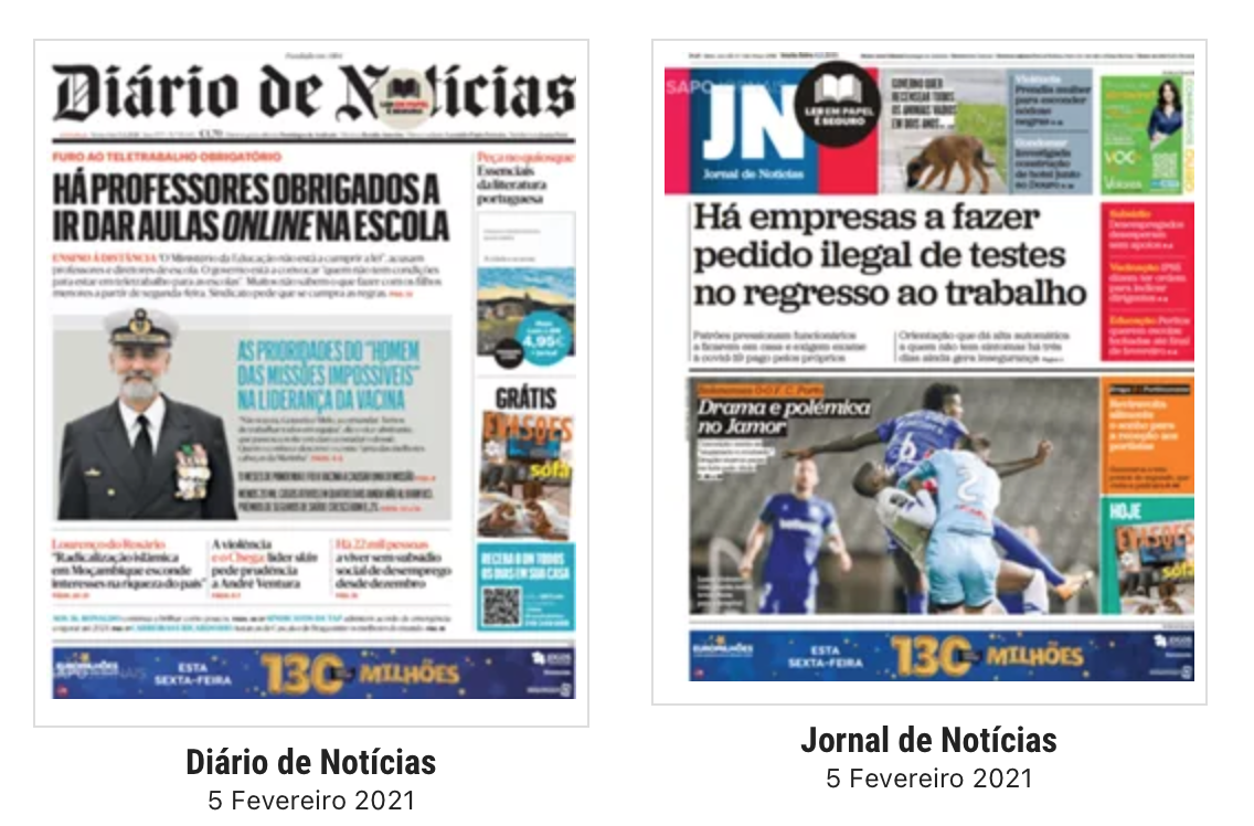 Revista de Imprensa: Professores obrigados a ir dar aulas ‘online’ na escola e crimes com vacinas valem até 5 anos de prisão