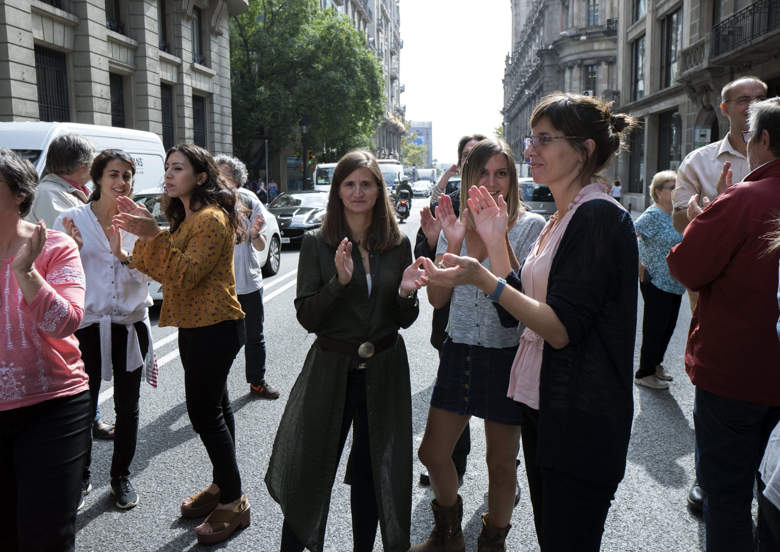 Manifestações de estudantes pedem independência de Espanha