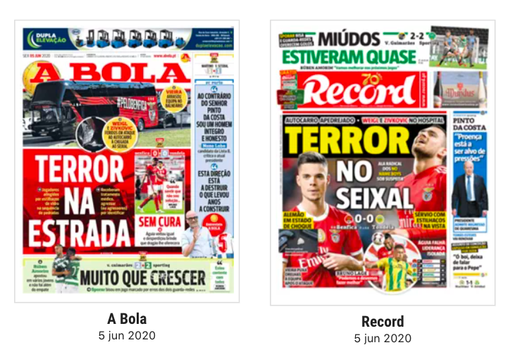 Revista de imprensa: Do relançamento da economia ao apedrejamento do autocarro do Benfica